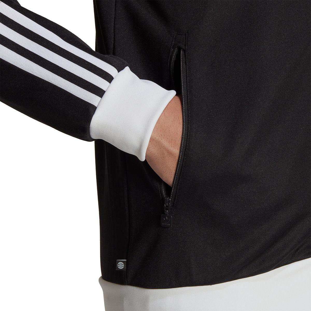 Adidas Beckenbauer Track Jacket - Black & White | Vintage Soccer Style | Perfect for Training, Casual Wear & Retro Sports Fans