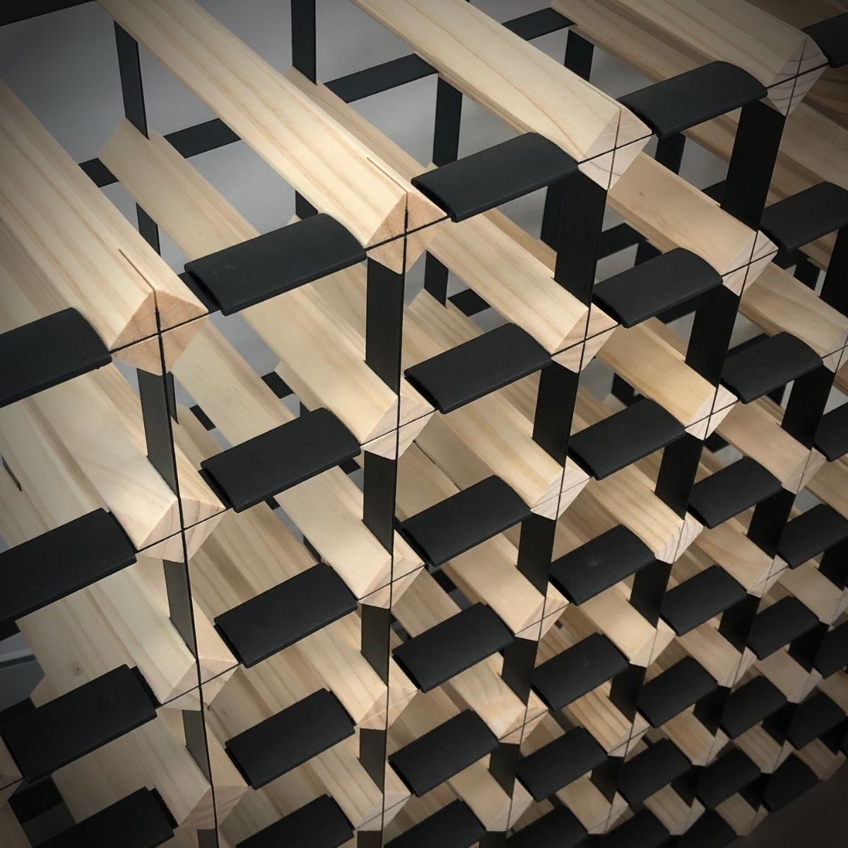 Handcrafted Natural Pine Wood Wine Rack - Pre-Assembled for Easy Setup | Perfect for Home Bar, Kitchen, Dining Room & Wine Cellar Storage