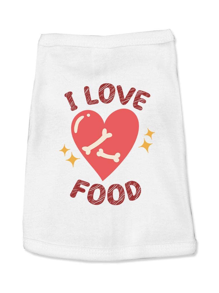 Pet Tank Top - I Love Food Design for Dogs & Cats - SmartPrintsInk