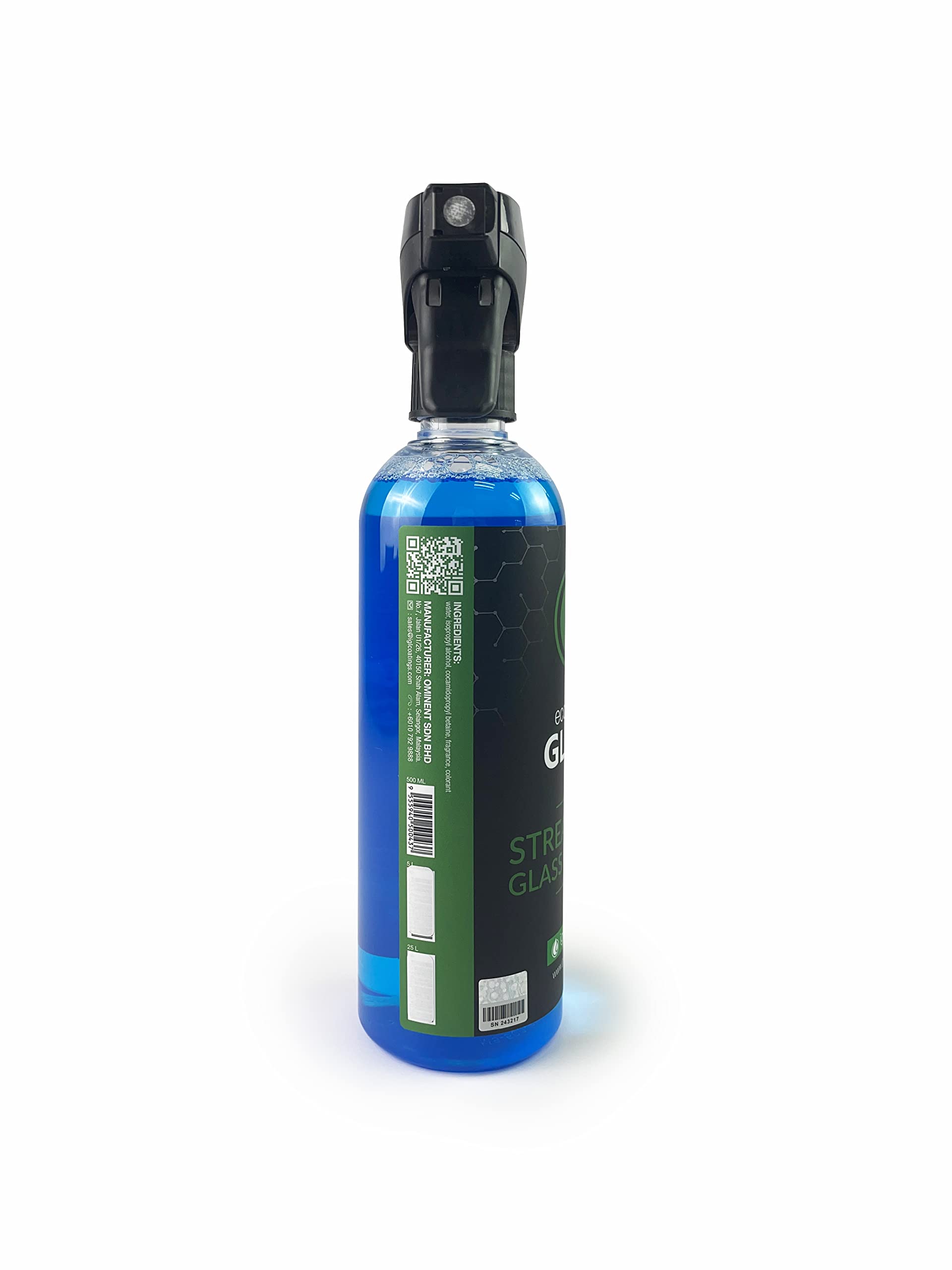 IGL Ecoclean Glass Cleaner - Streak Free Formula, 500ml, Refreshing Scent - Perfect for Windows, Mirrors & Glass Surfaces at Home or Office