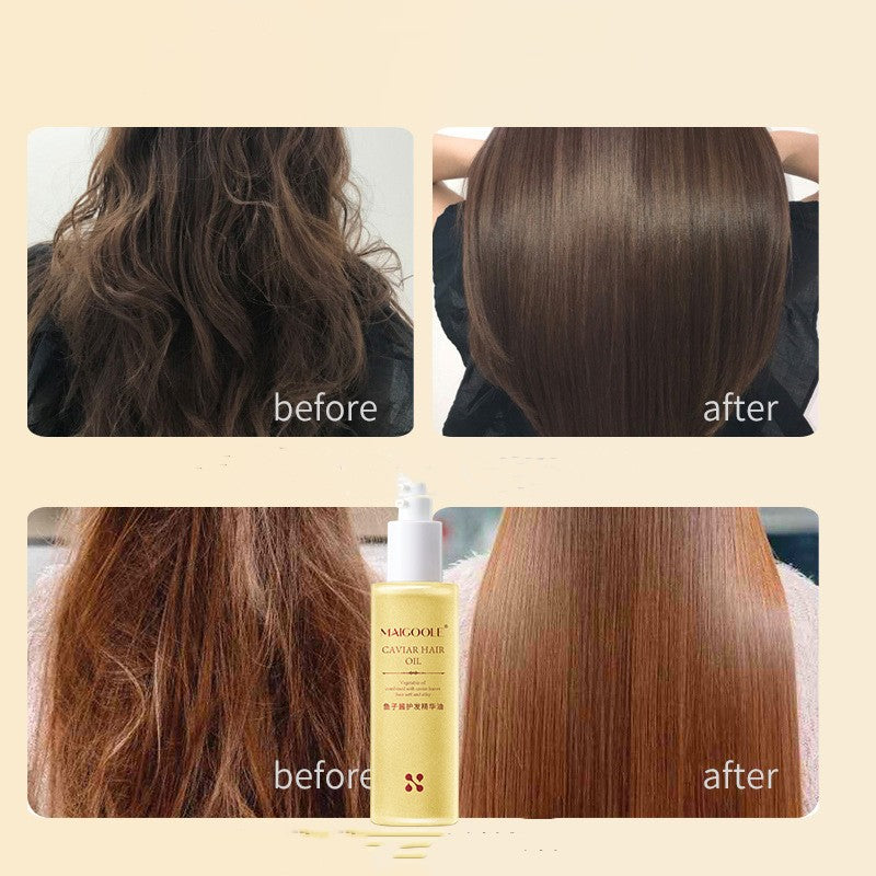 Premium Caviar Hair Care Essential Oil - Reduce Frizz & Hydrate Dry Hair for Smooth, Shiny Locks | Perfect for Daily Use, Salon Treatments & At-Home Hair Spa