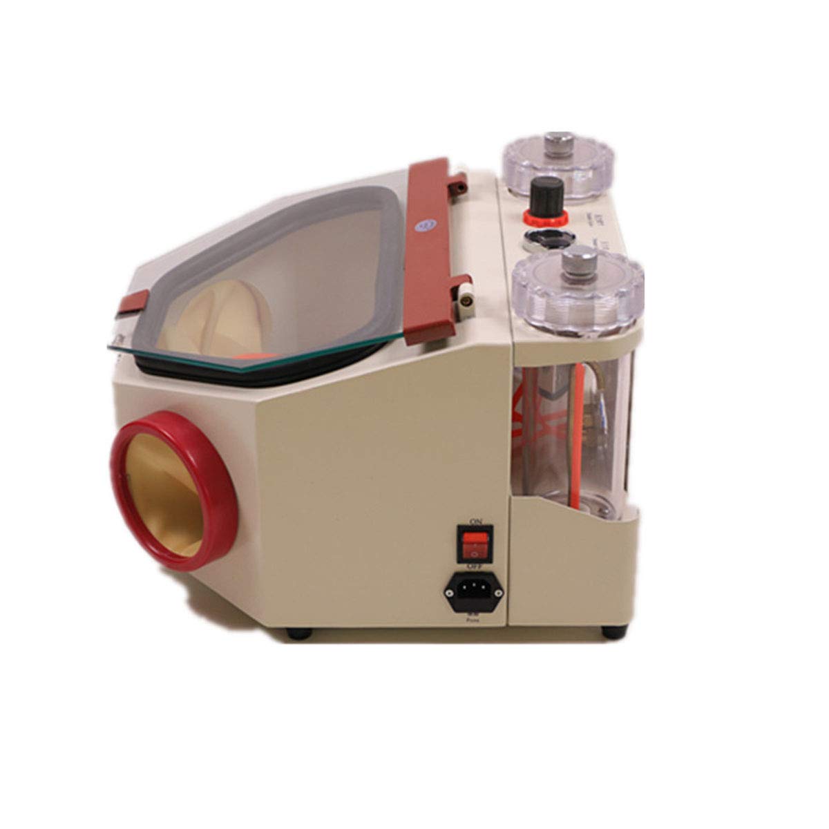 110V Two-Pen Sandblaster Machine for Jewelry Making & Dental Lab Work - Professional Sand Blasting Tool for Metal Cleaning, Surface Preparation & Engraving