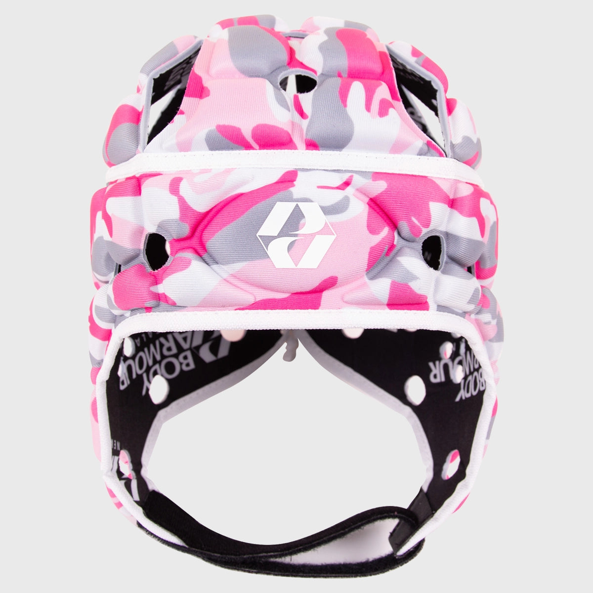 Body Armor Ventilator Rugby Headguard - Pink Camo Design for Maximum Protection & Breathability | Perfect for Rugby, Football & Contact Sports