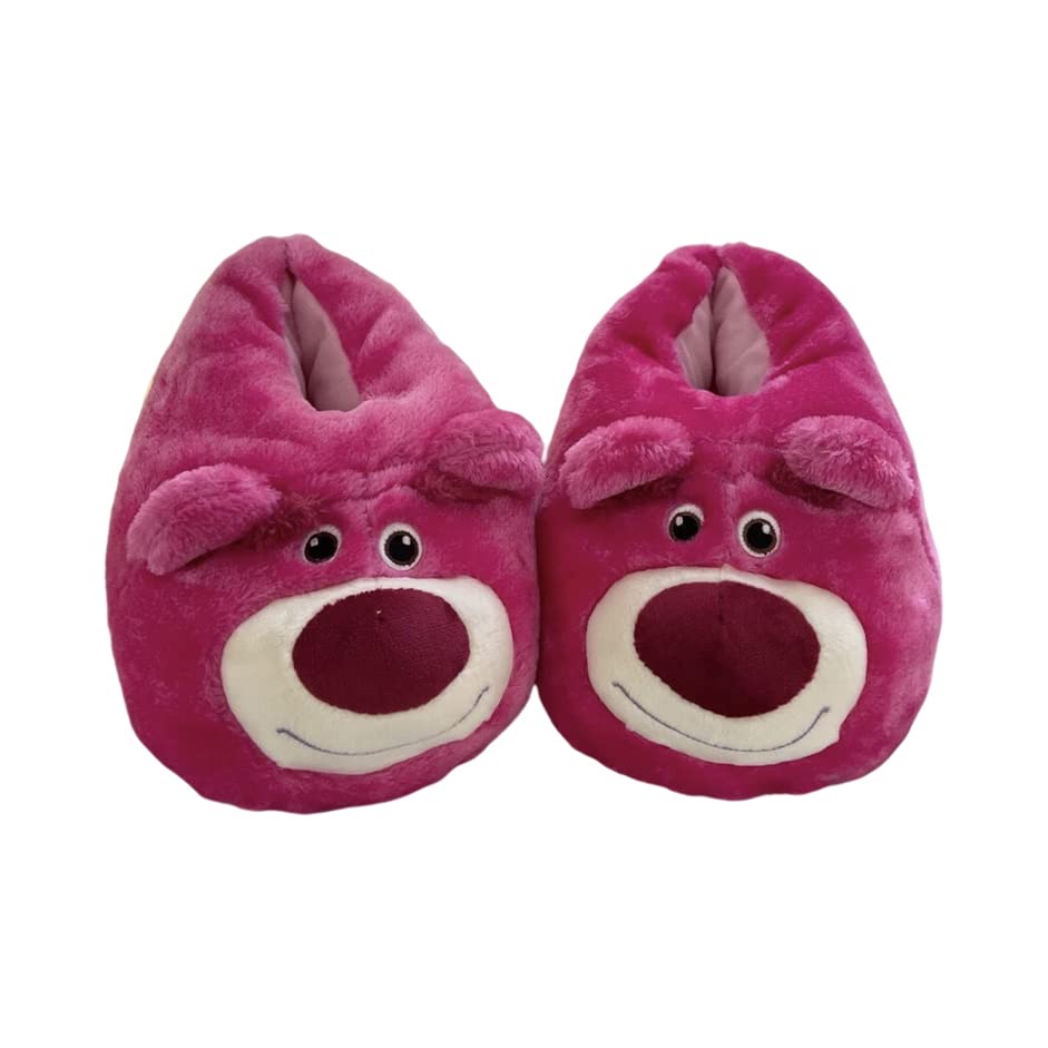 Women's Pink Bear Fuzzy House Slippers - Warm Plush Indoor/Outdoor Slippers with Faux Fur Lining - Cozy Home, Bedroom & Lounge Shoes for Winter Comfort