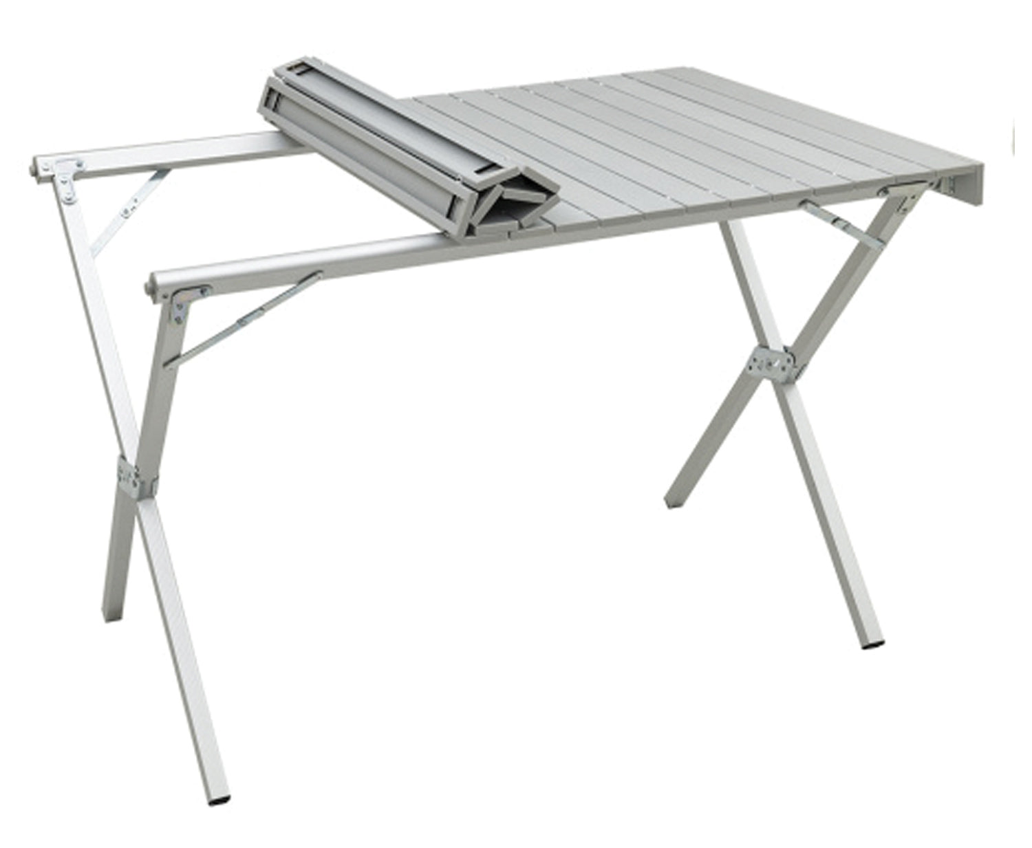 Alps Mountaineering Silver Dining Table - Lightweight & Durable for Outdoor Camping, Picnics & Backyard BBQs