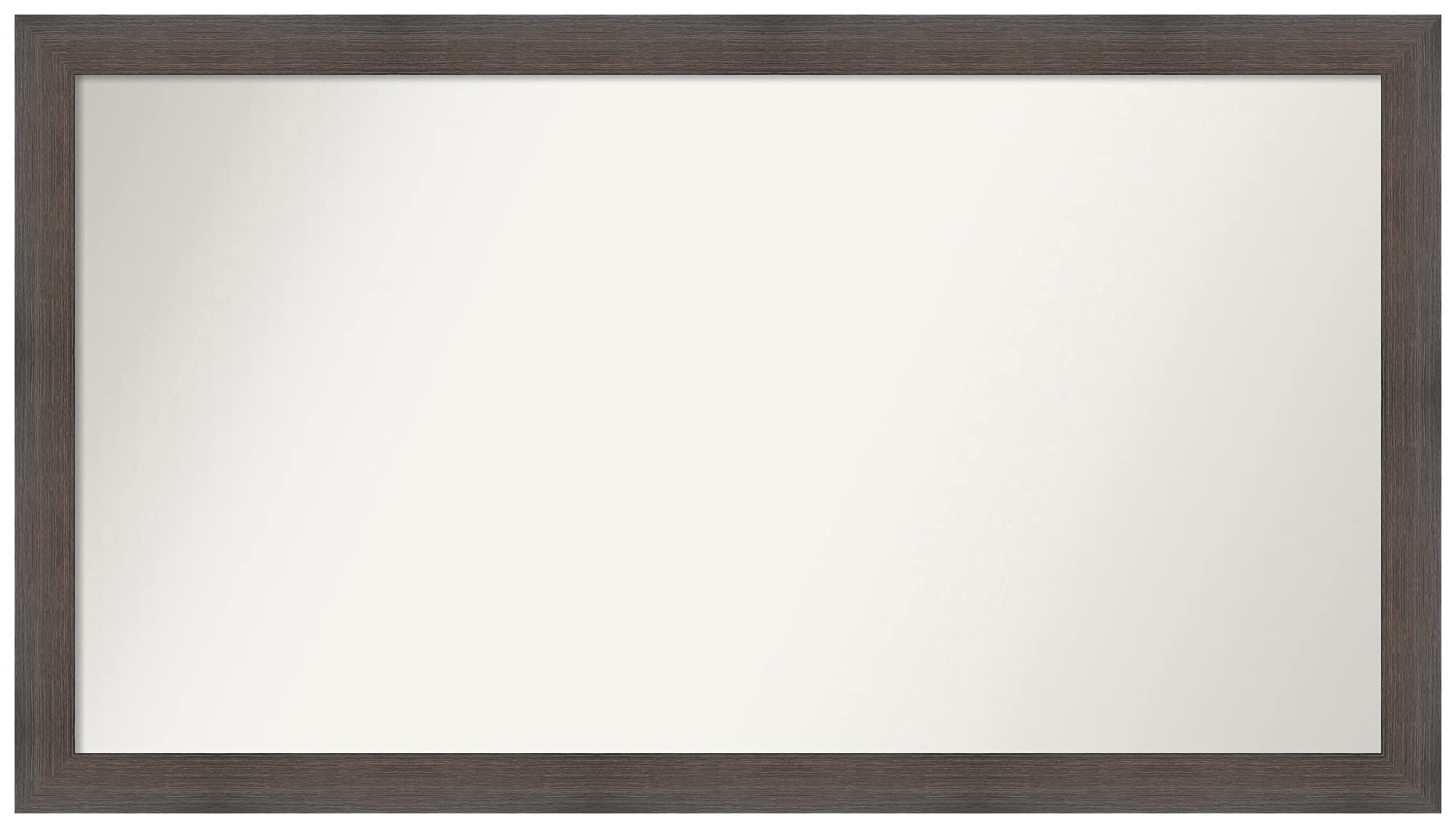 Amanti Art 23x41 Inch Non-Beveled Custom Wall Mirror with Hardwood Chocolate Narrow Frame - Bathroom, Living Room, Bedroom Decor - Various Sizes Available