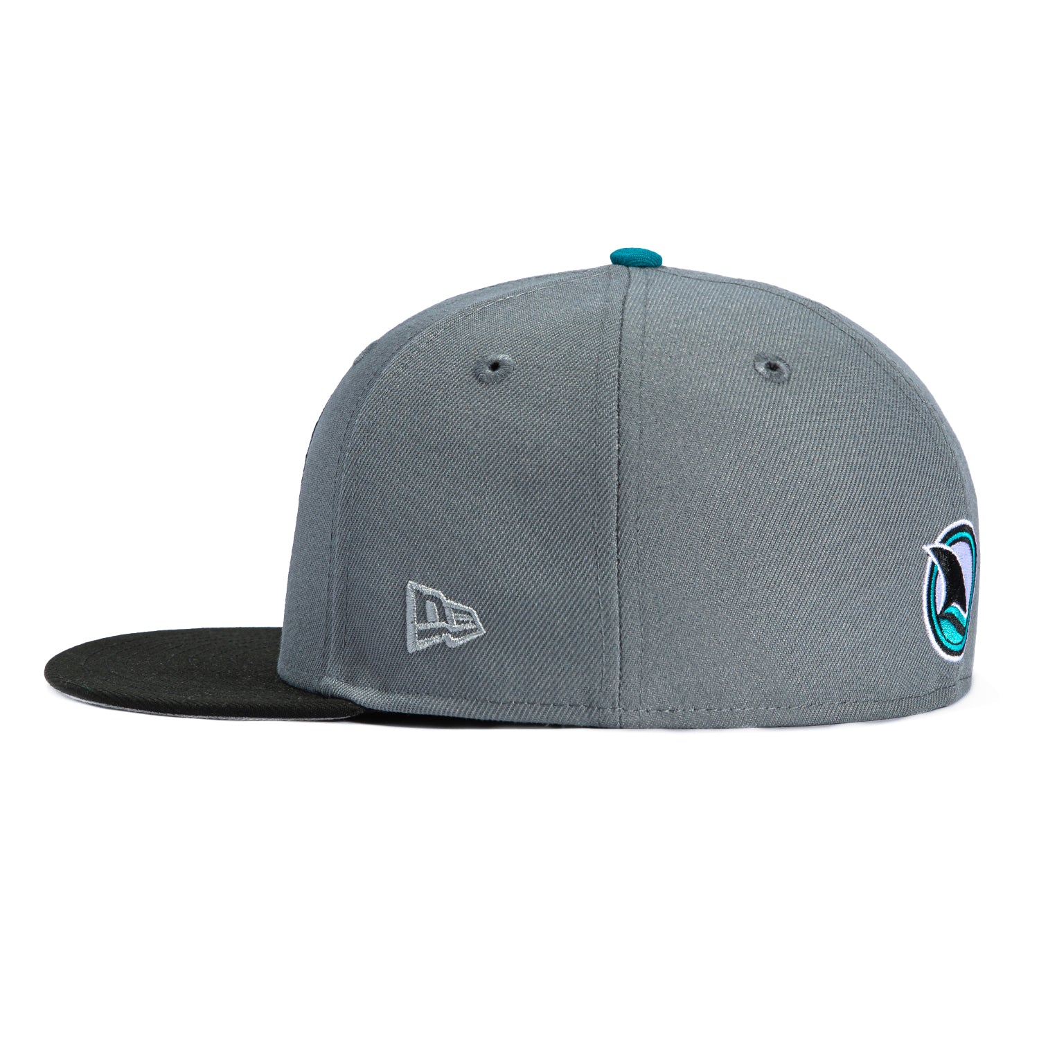 New Era 59Fifty San Jose Sharks Open Water Snapback Hat - Storm Grey & Black - Official NHL Licensed Baseball Cap for Men & Women - Perfect for Sports Fans, Outdoor Activities & Casual Wear