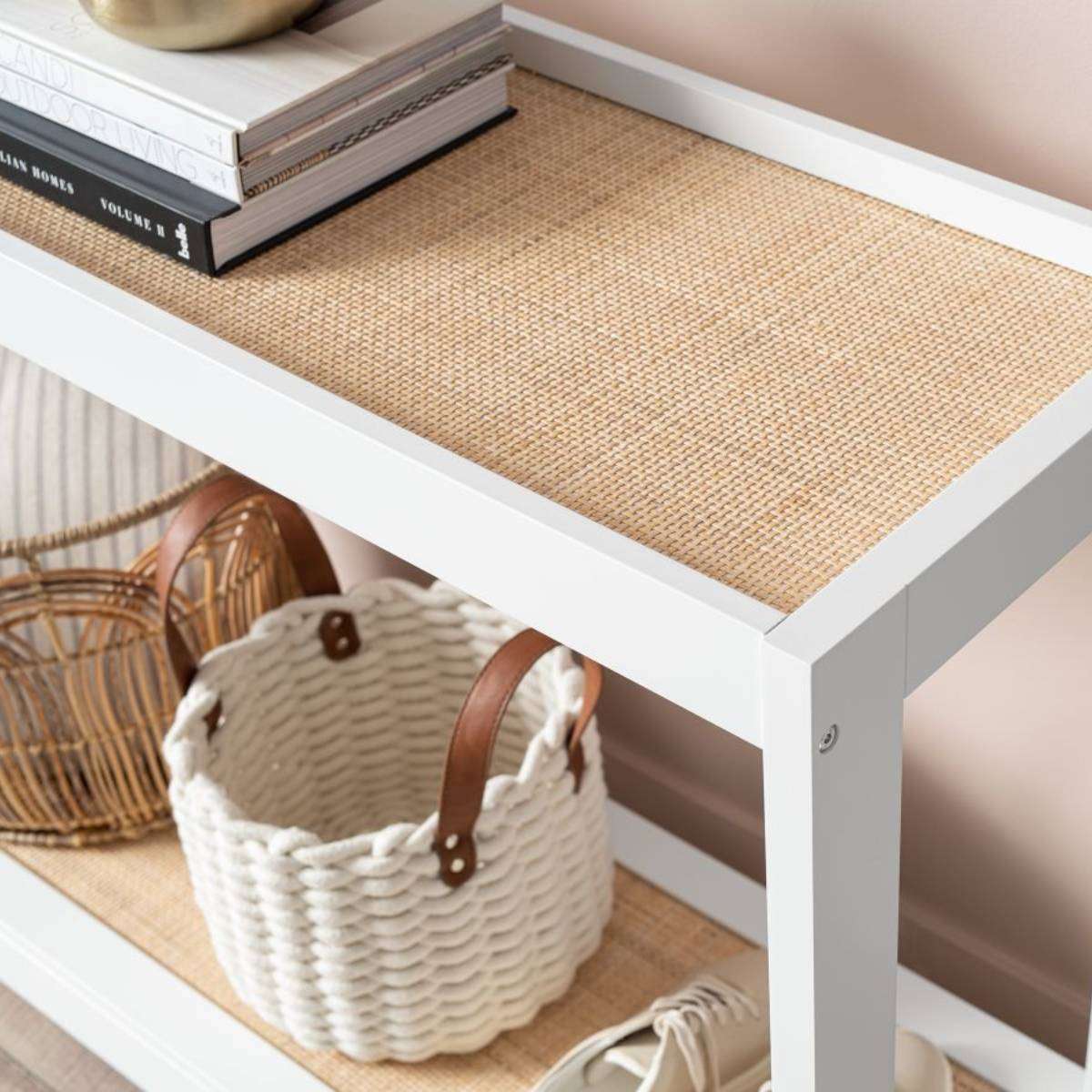 Georgia Console Table - Elegant Entryway Table with Storage Shelf | Perfect for Hallway, Living Room & Foyer Decor | Farmhouse & Modern Home Furniture