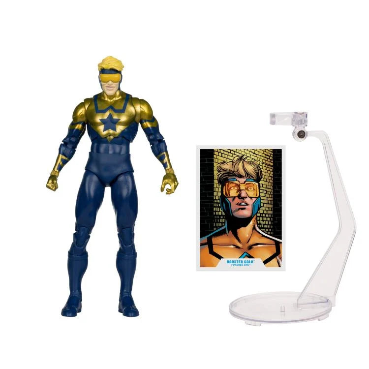 DC Multiverse Booster Gold 7-Inch Action Figure - Futures End Edition | Collectible DC Comics Superhero Toy for Display & Play