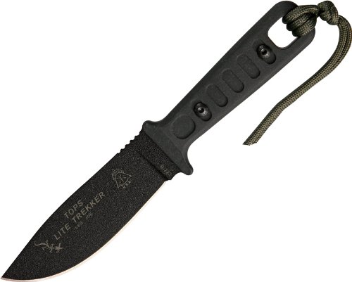 TOPS Lite Trekker Survival Knife - High Carbon Steel Blade, Ergonomic Handle for Outdoor Adventures, Hunting, and Camping - Perfect for Bushcraft, Hiking, and Emergency Preparedness
