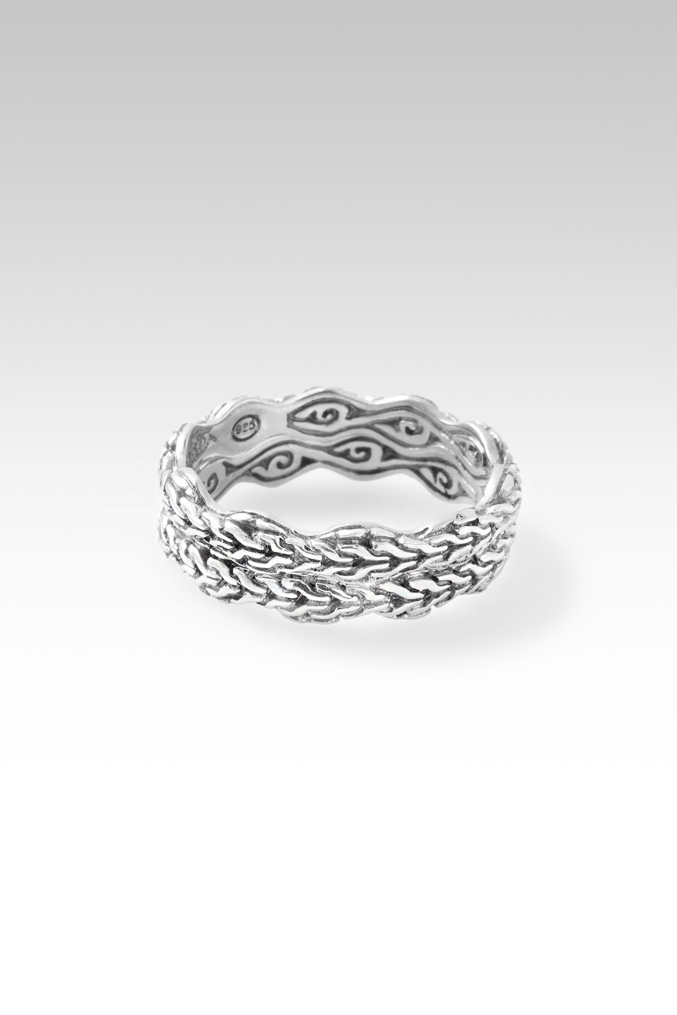 Elegant Chainlink Ring Set of 2 - Sterling Silver Stackable Rings for Women - Perfect for Everyday Wear, Layering & Gift Giving