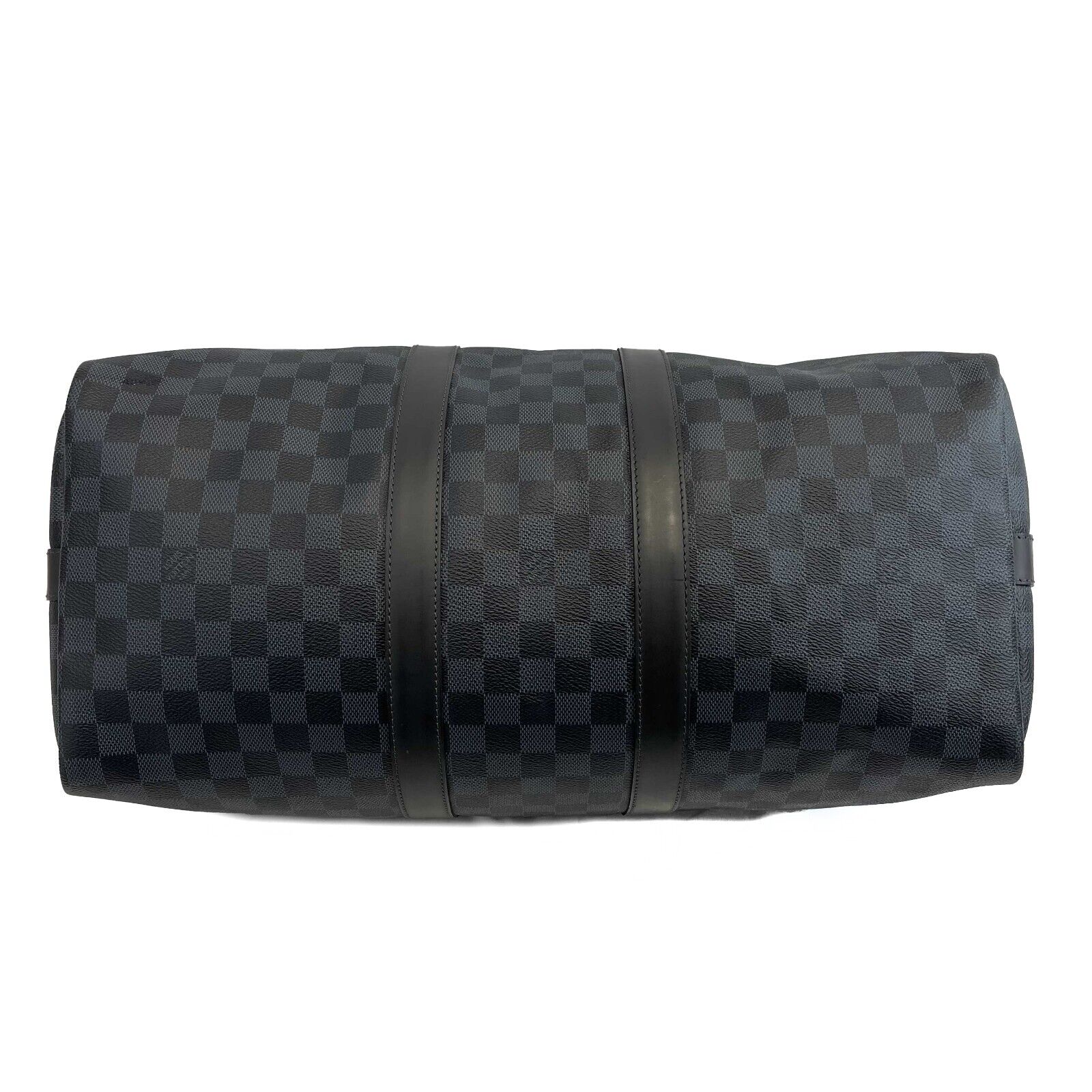 Louis Vuitton Keepall Bandoulière 45 Travel Duffle Bag in Graphite with Adjustable Shoulder Strap - Perfect for Weekend Getaways, Business Trips & Carry-On Luggage