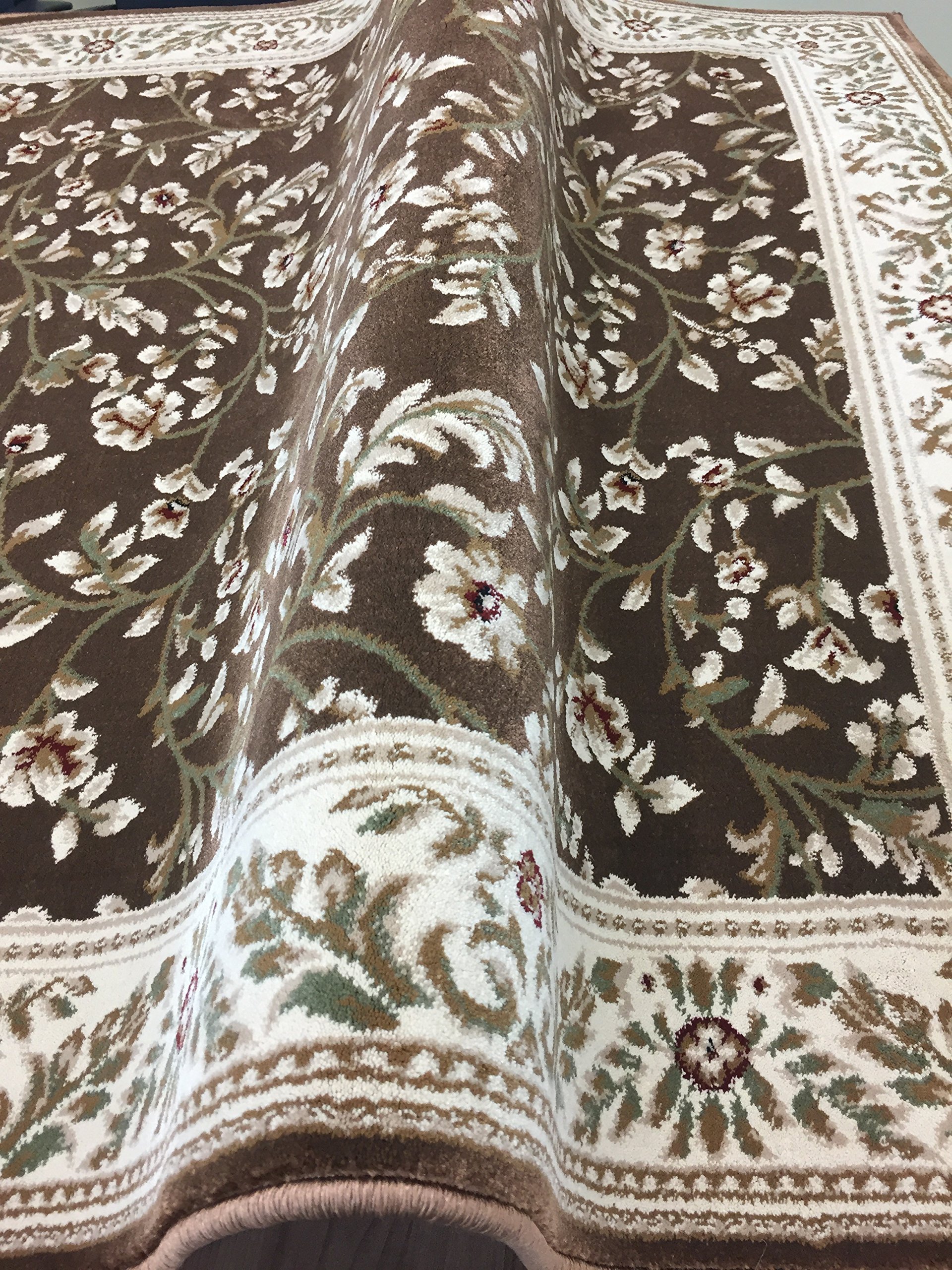 Floral Brown Transitional 3'3