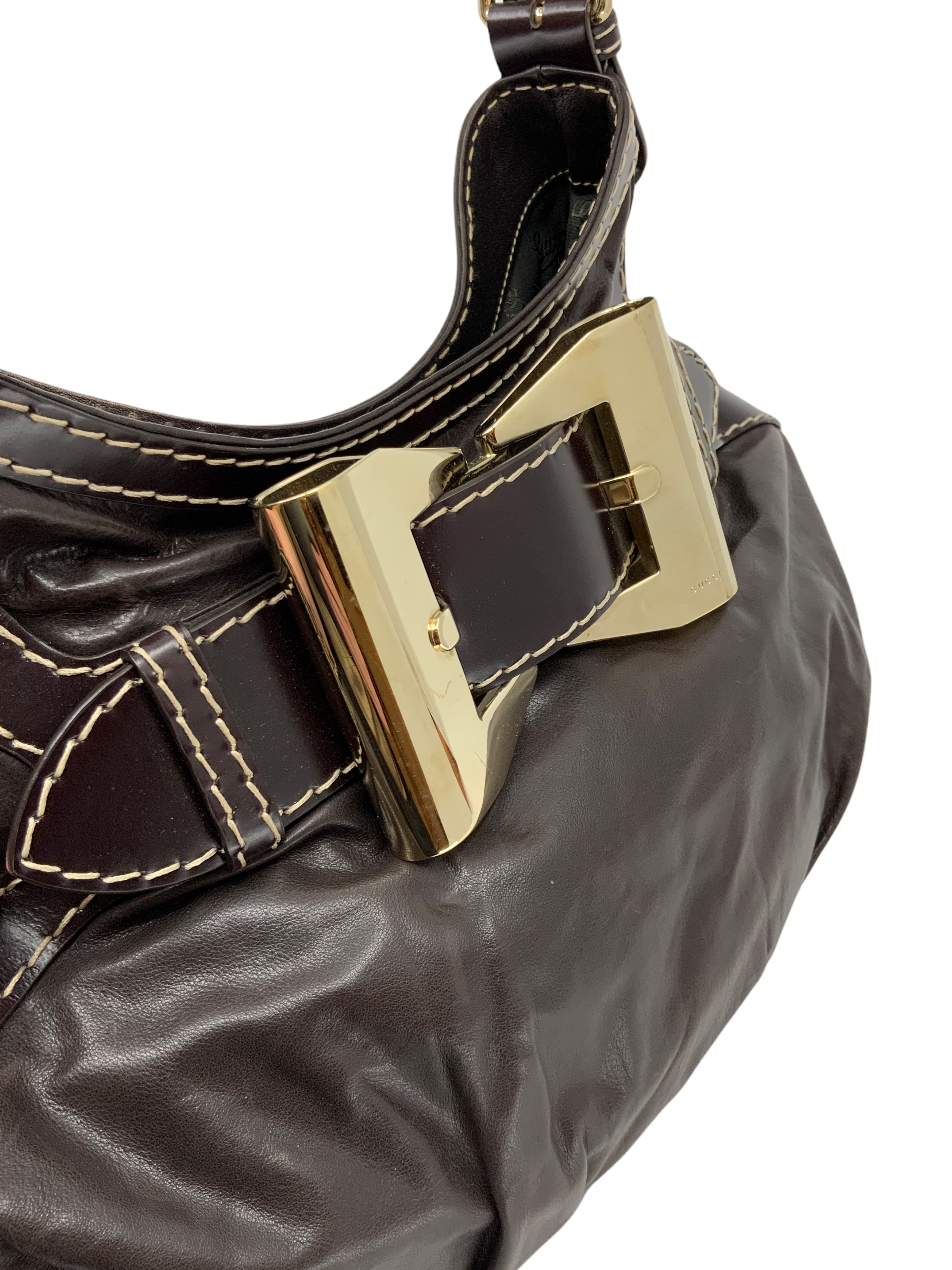 GUCCI Dialux Queen Leather Hobo Bag for Women - Luxury Designer Handbag for Work, Travel & Everyday Use