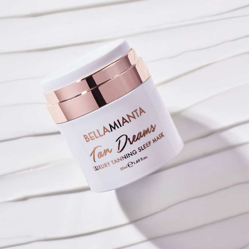 Bellamianta Tan Dreams Luxury Tanning Sleep Mask - Overnight Self Tanner for Natural Glow | Perfect for Nighttime Tanning & Skin Hydration