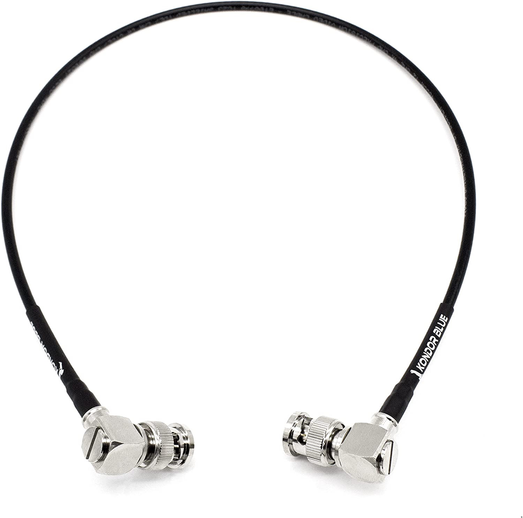 Kondor Blue 12G SDI Cable for 4K60 Video - 22ft Straight Connector for Camera Monitors & Transmitters - Perfect for Live Streaming, Broadcast & Studio Production