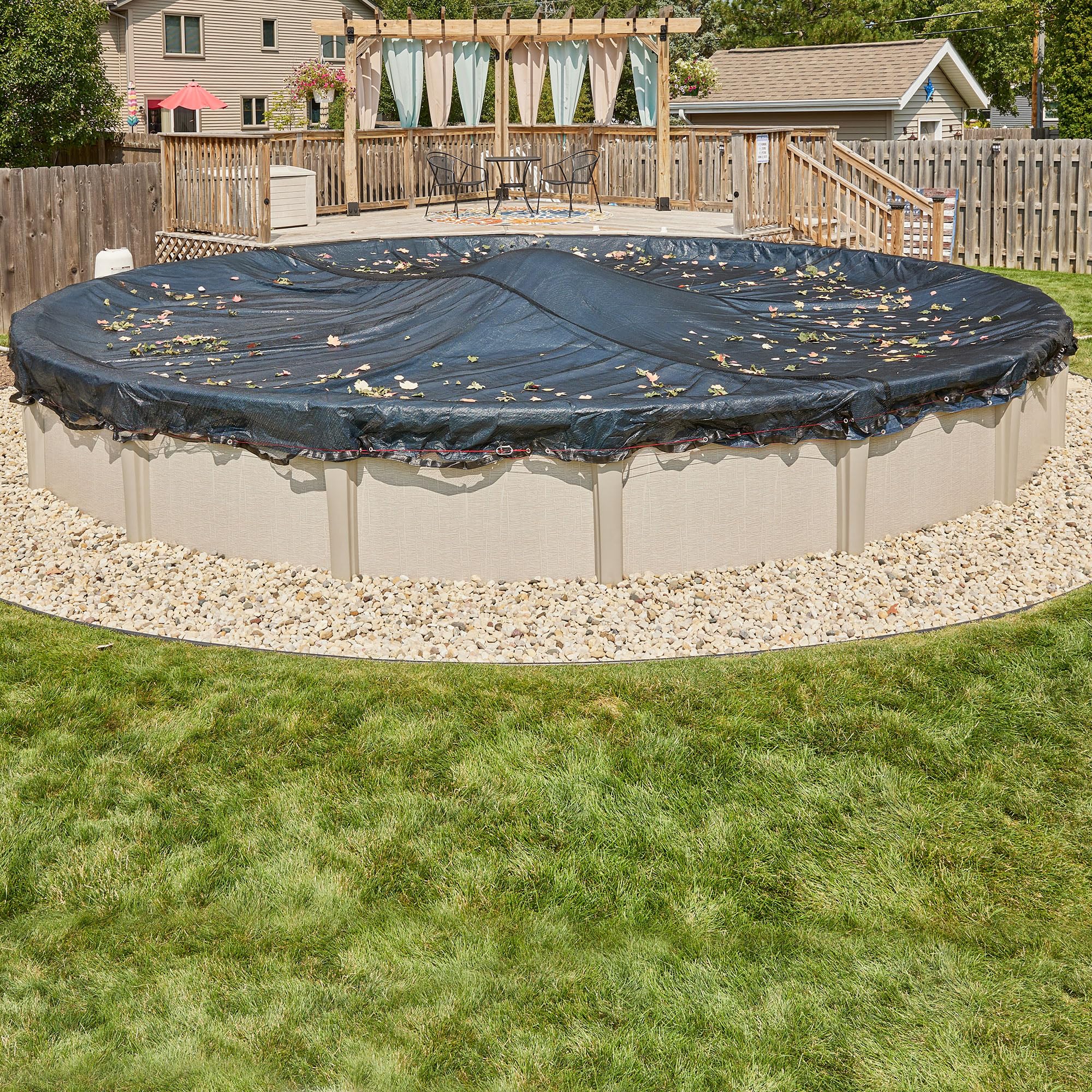 Doheny's Professional Grade Above Ground Pool Leaf Net - Heavy Duty & Durable for Easy Pool Cleanup | Perfect for Fall Leaves, Debris & Seasonal Maintenance | Ideal for Inground & Above Ground Pools, Backyard & Commercial Use