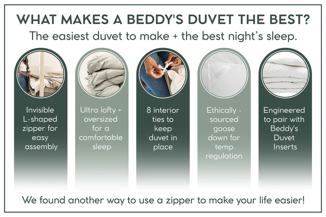 Blakely Duvet Cover Set - Soft & Breathable Bedding for Queen/King Size - Perfect for Cozy Bedrooms & Guest Rooms