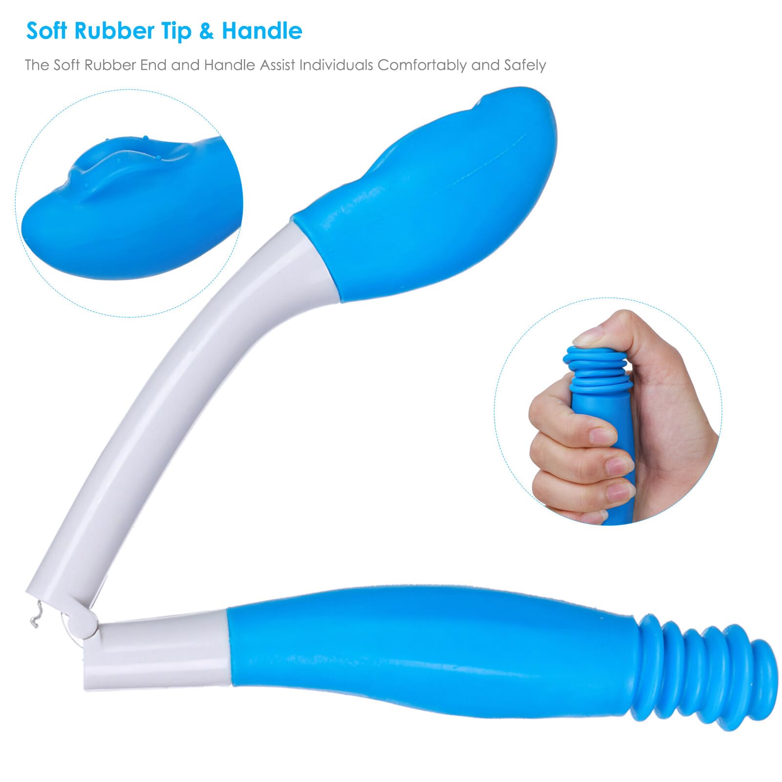 Self Wipe Assist Toilet Aid - Long Handle Bottom Wiper for Elderly & Disabled | Mobility Bathroom Aid for Independent Living | Ideal for Post-Surgery, Arthritis & Limited Mobility Care