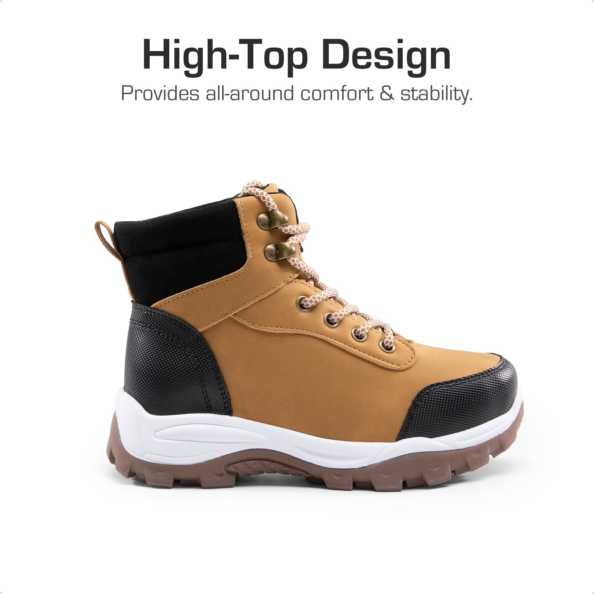 DREAM PAIRS Kids Hiking Boots for Boys & Girls - Lightweight High-Top Outdoor Shoes with Lace-Up Closure for Little & Big Kids - Perfect for Hiking, Camping & Outdoor Adventures