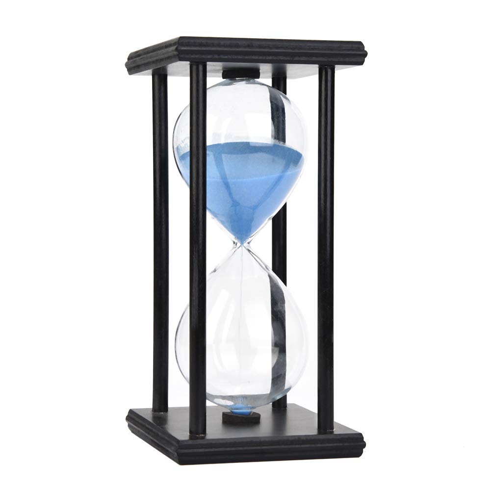 30 Minute Wooden Hourglass Sand Timer - Vintage Home & Office Decor, Unique Gift for Productivity & Meditation | Perfect for Work, Study, Yoga & Relaxation Spaces