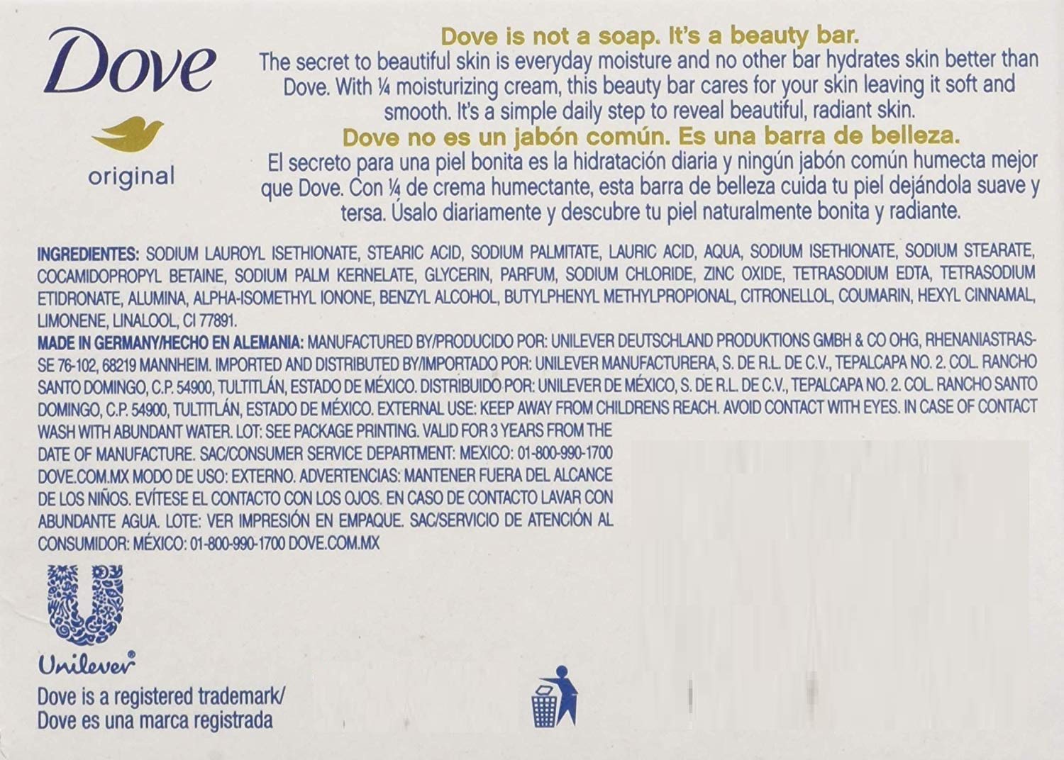 Dove Beauty Cream Bar Soap - 3 Pack (135g Each) | Moisturizing & Nourishing Body Wash for Dry Skin | Perfect for Daily Shower, Bath & Travel