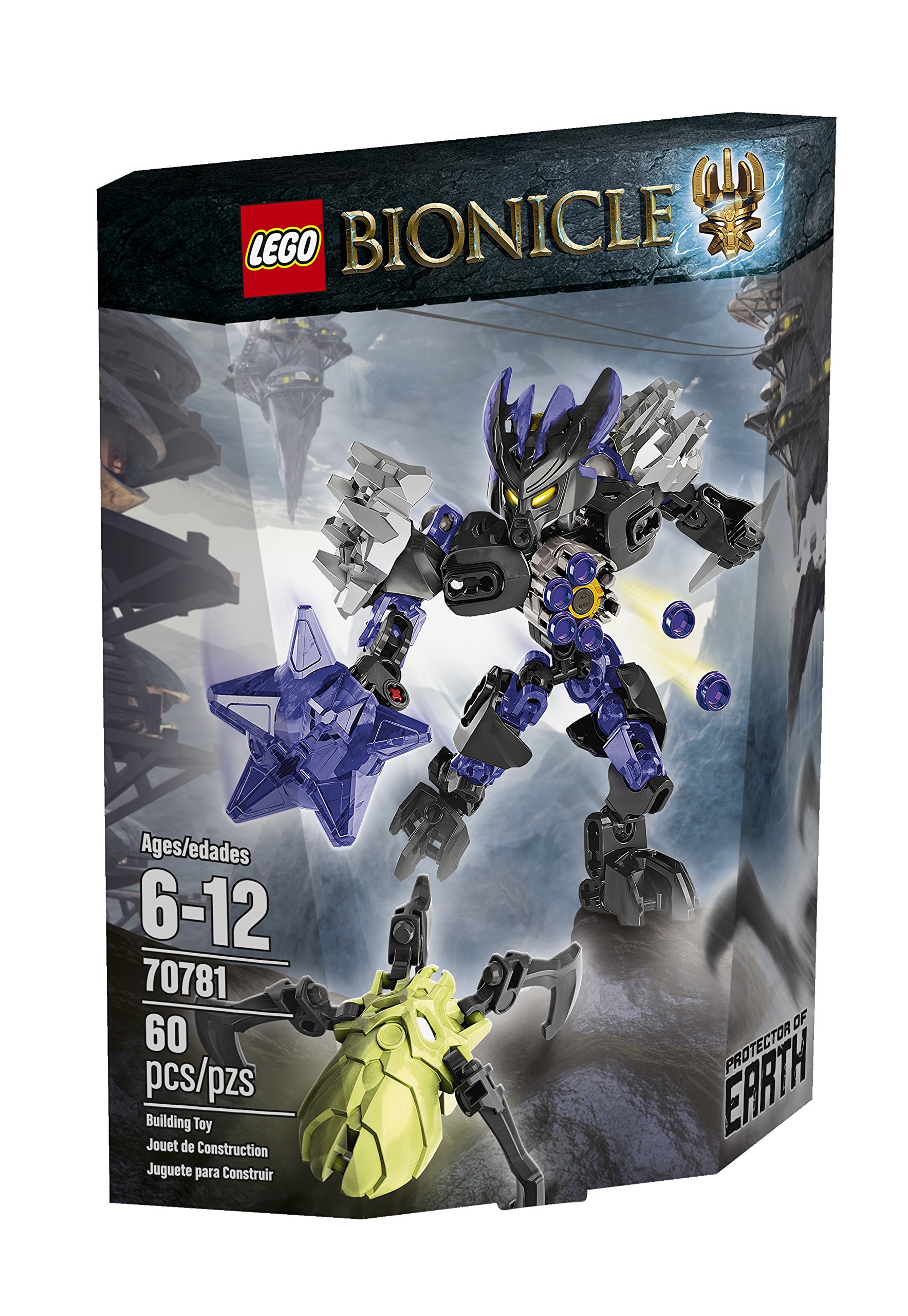 LEGO Bionicle 70781 Protector of Earth Building Kit - 223 Pieces, Action Figure Set for Kids Ages 8-12 | Perfect for Creative Play, STEM Learning & Collectors Display