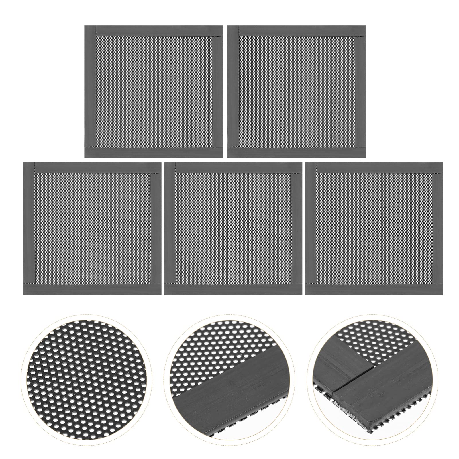 SOLUSTRE 10-Pack Magnetic Mesh Strainer Filter for Computer Case Fans - Black Dust Screen Cover with Strong Magnets for PC Cooling, Airflow Optimization - Perfect for Gaming Rigs, Workstations & Home Office Setups