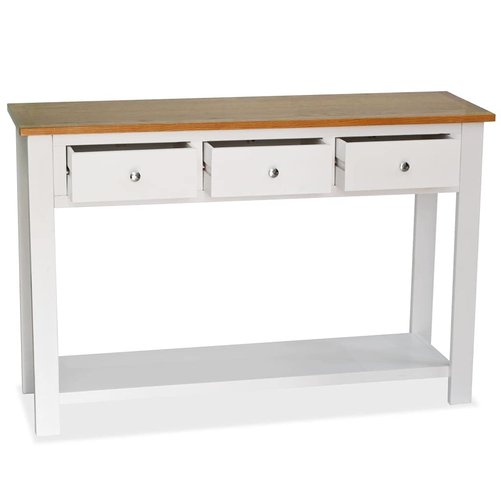 Industrial Sofa Table with Drawers & Storage Shelf - 46.5