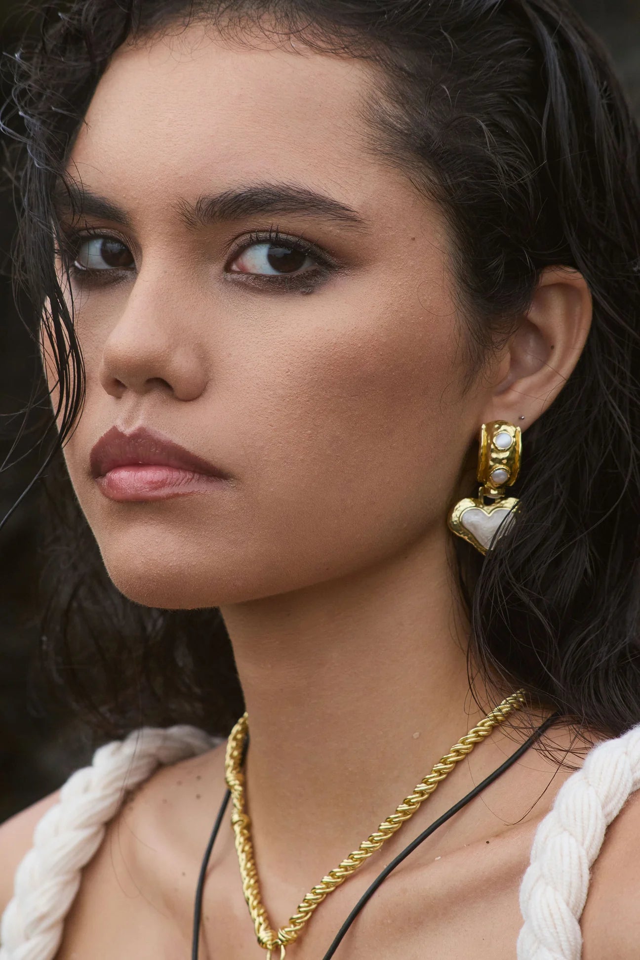Elegant Elena Gold Pearl Earrings for Women - Perfect for Weddings, Parties & Special Occasions