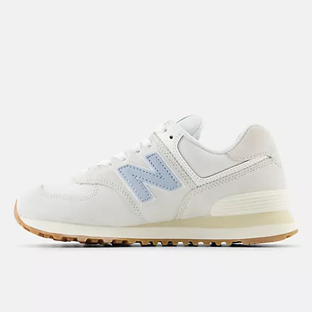 New Balance 574 Sneakers for Men & Women - Lightweight Comfort Running Shoes in Chrome Blue Reflective Design | Perfect for Jogging, Gym Workouts & Casual Wear