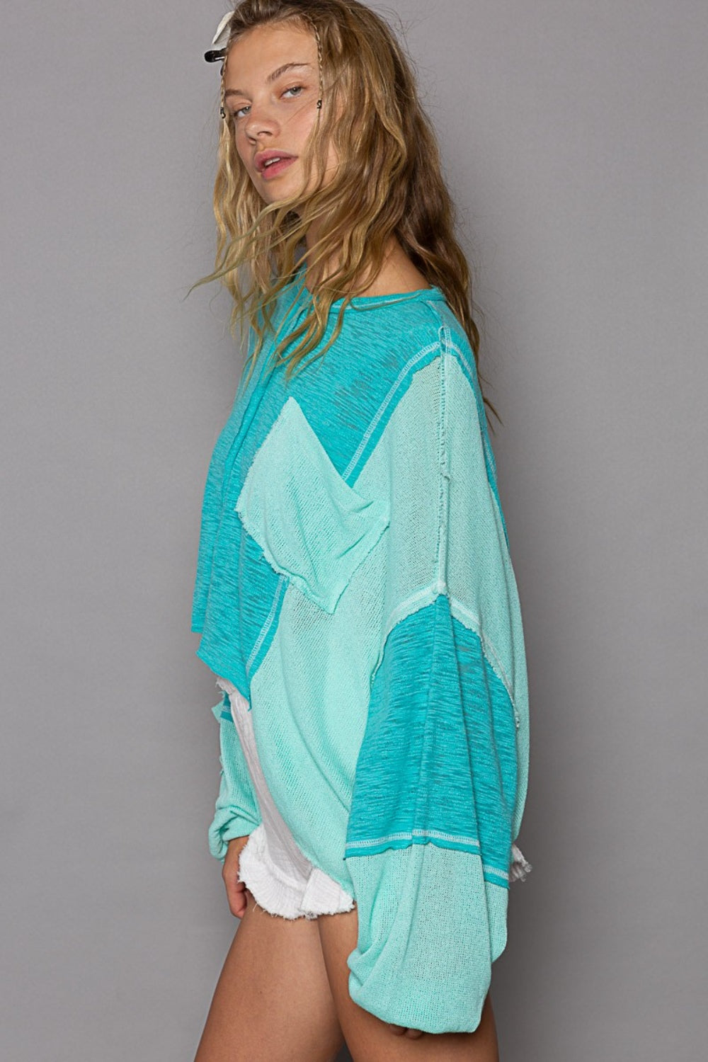 Trendy Beachy Baggy High Low Top for Women - Casual Summer Outfit Essential for Beach, Vacation & Street Style