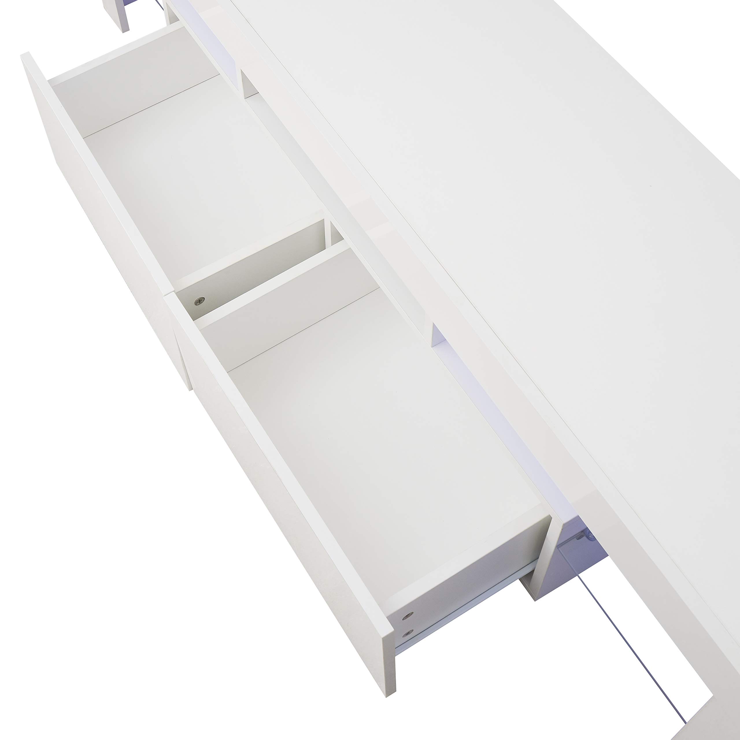 180° Swivel Wall Mounted Floating TV Stand with Storage - 80