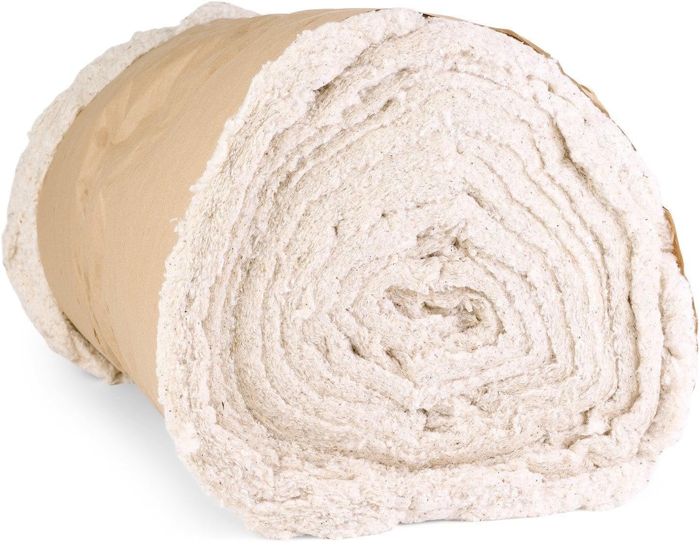 Premium Cotton Upholstery Batting - 16 Yards x 27 Inches, Off White - Made in USA for Furniture Cushions, DIY Upholstery Projects & Home Decor