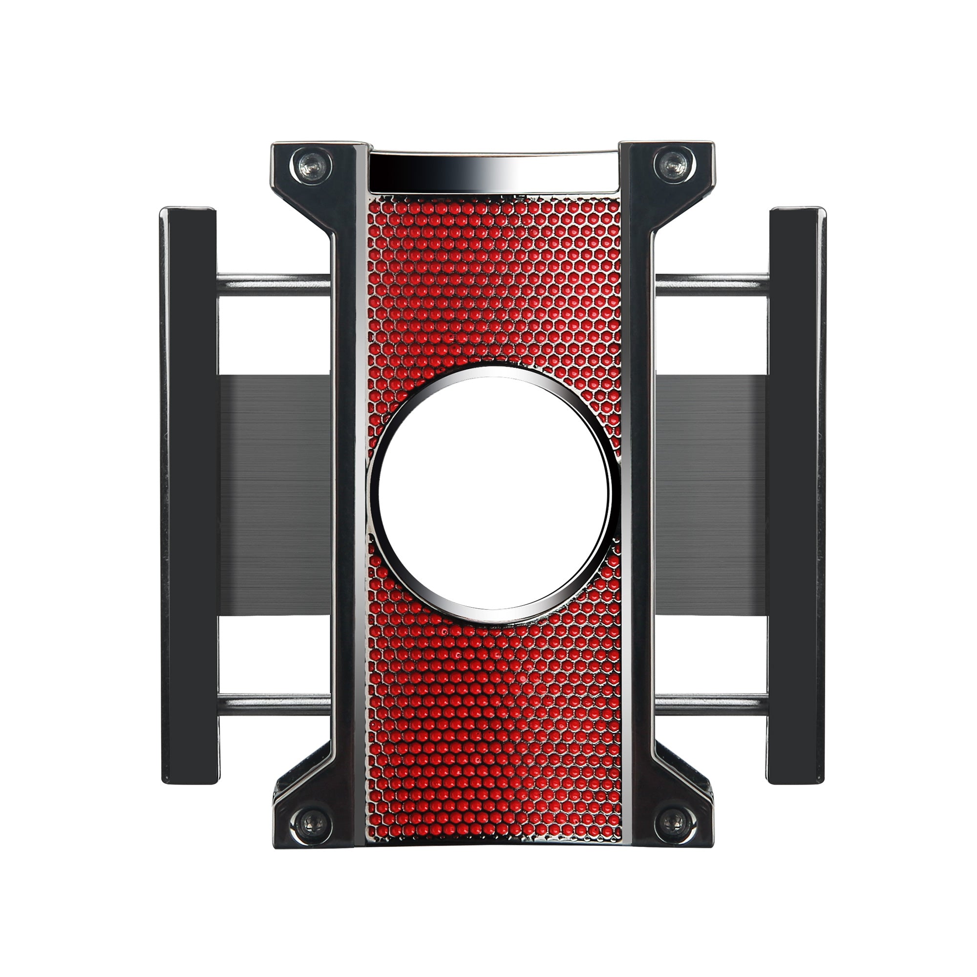 Premium Visol Ridge Cut Red Cigar Cutter - Sharp Stainless Steel Blade for Perfect Cuts | Ideal for Cigars, Cigarillos & Special Occasions