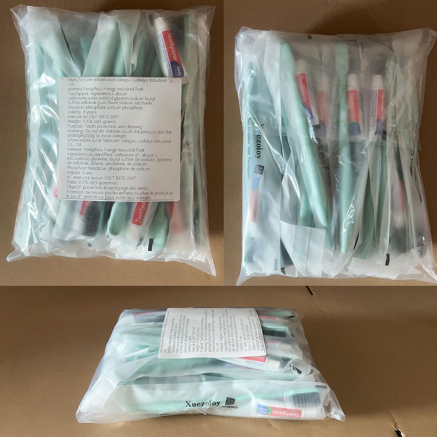 100 Pack Eco-Friendly Disposable Toothbrushes with Toothpaste - Individually Wrapped Travel Toothbrush Kit for Adults | Bulk Dental Care Supplies for Travel, Hotels, Nursing Homes, Homeless Shelters & Charity Donations