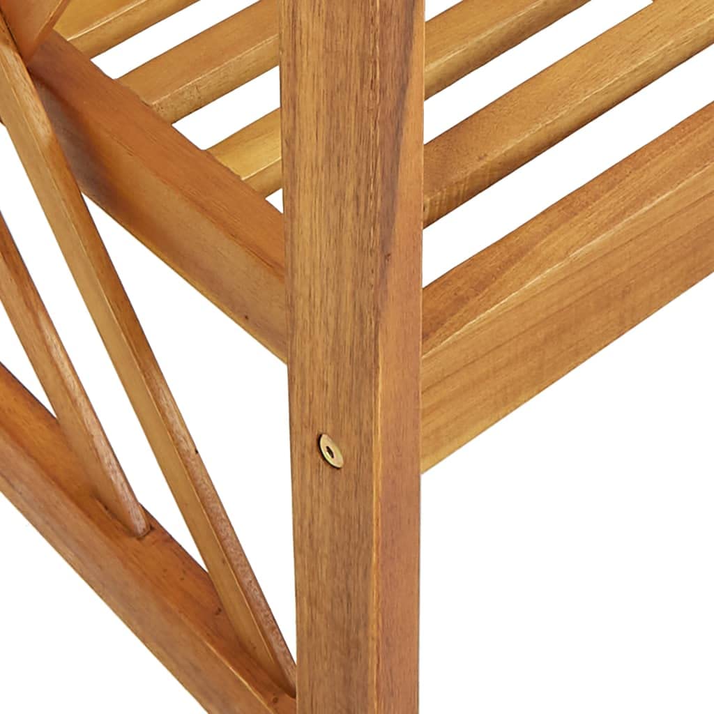vidaXL 2-Piece Patio Chairs Set - Solid Acacia Wood Outdoor Furniture for Garden, Patio, Terrace - Weather-Resistant & Durable - Perfect for Backyard Relaxation & Outdoor Dining