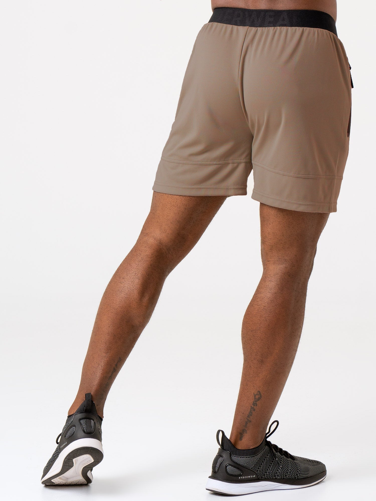 Advanced Mesh Running Shorts Taupe - Lightweight & Breathable Workout Shorts for Men - Perfect for Jogging, Gym & Outdoor Activities