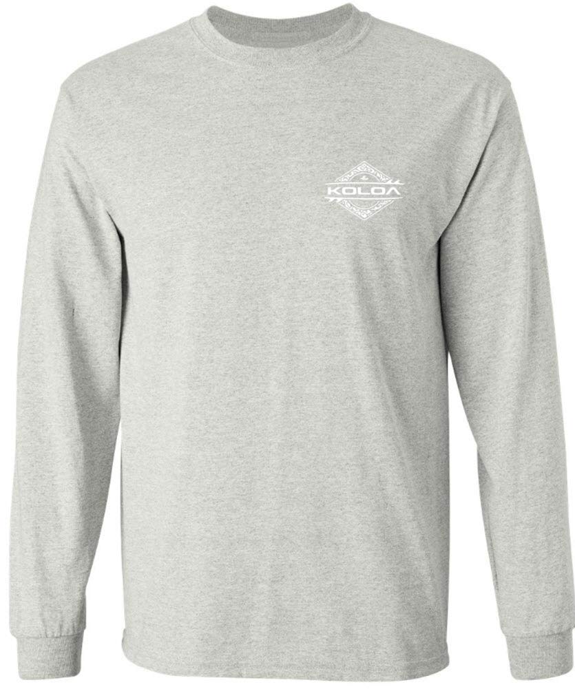 Koloa Surf Men's Diamond Thruster Logo Long Sleeve T-Shirt - Regular, Big & Tall Sizes - Comfortable Surf & Beach Wear for Casual Outings