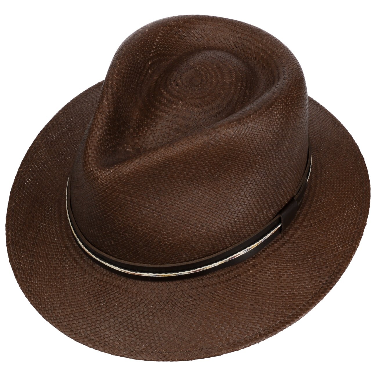 Stansfields Panama Hat by Bailey 1922 - Premium Straw Fedora Hat for Men & Women - Sun Protection & Summer Style - Perfect for Beach, Travel, and Outdoor Events