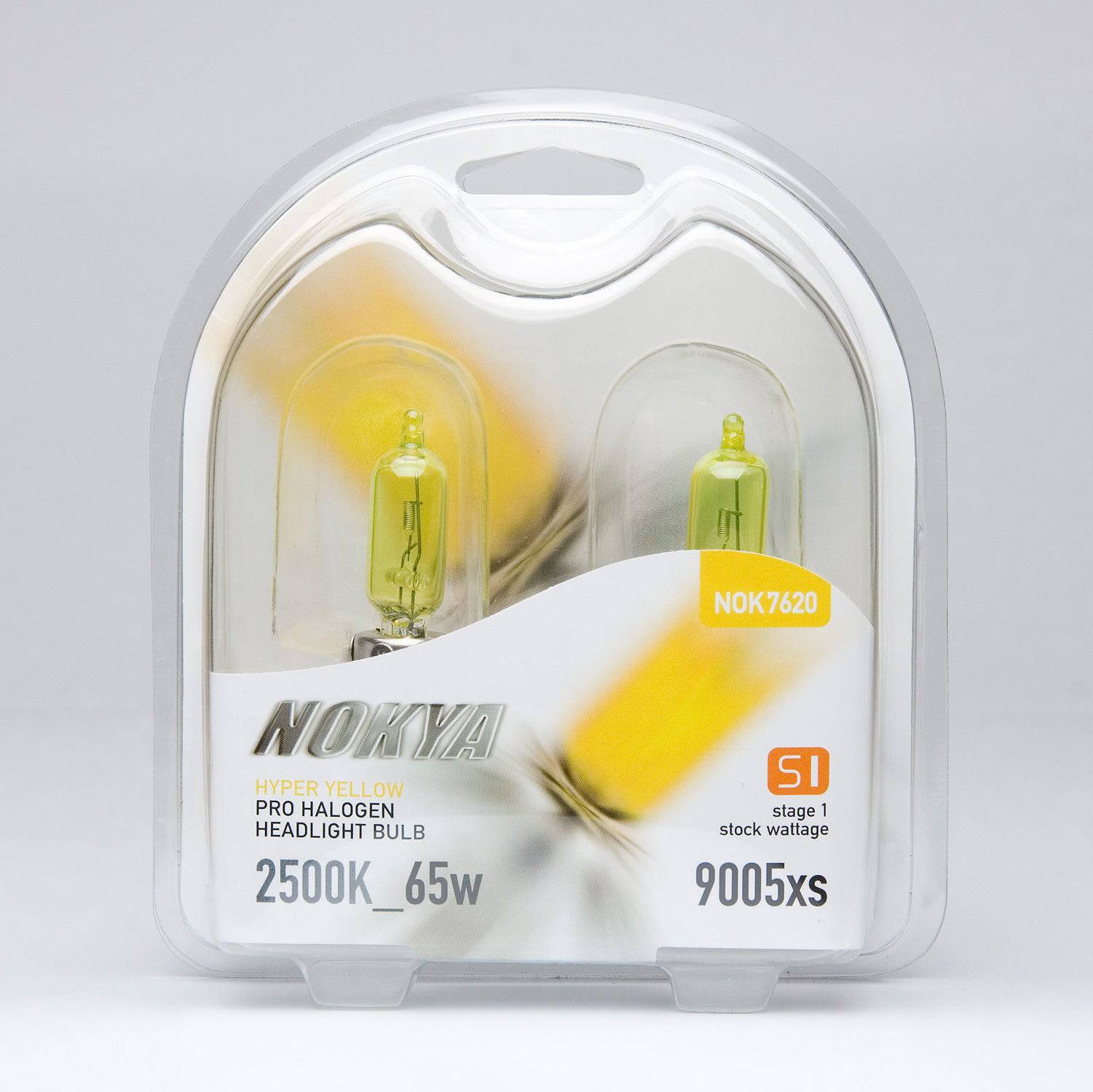 Nokya Hyper Yellow 9005xs Light Bulbs 2500K 55W - Premium Halogen Bulbs for Fog Lights & Headlights - Perfect for Night Driving & Bad Weather Conditions
