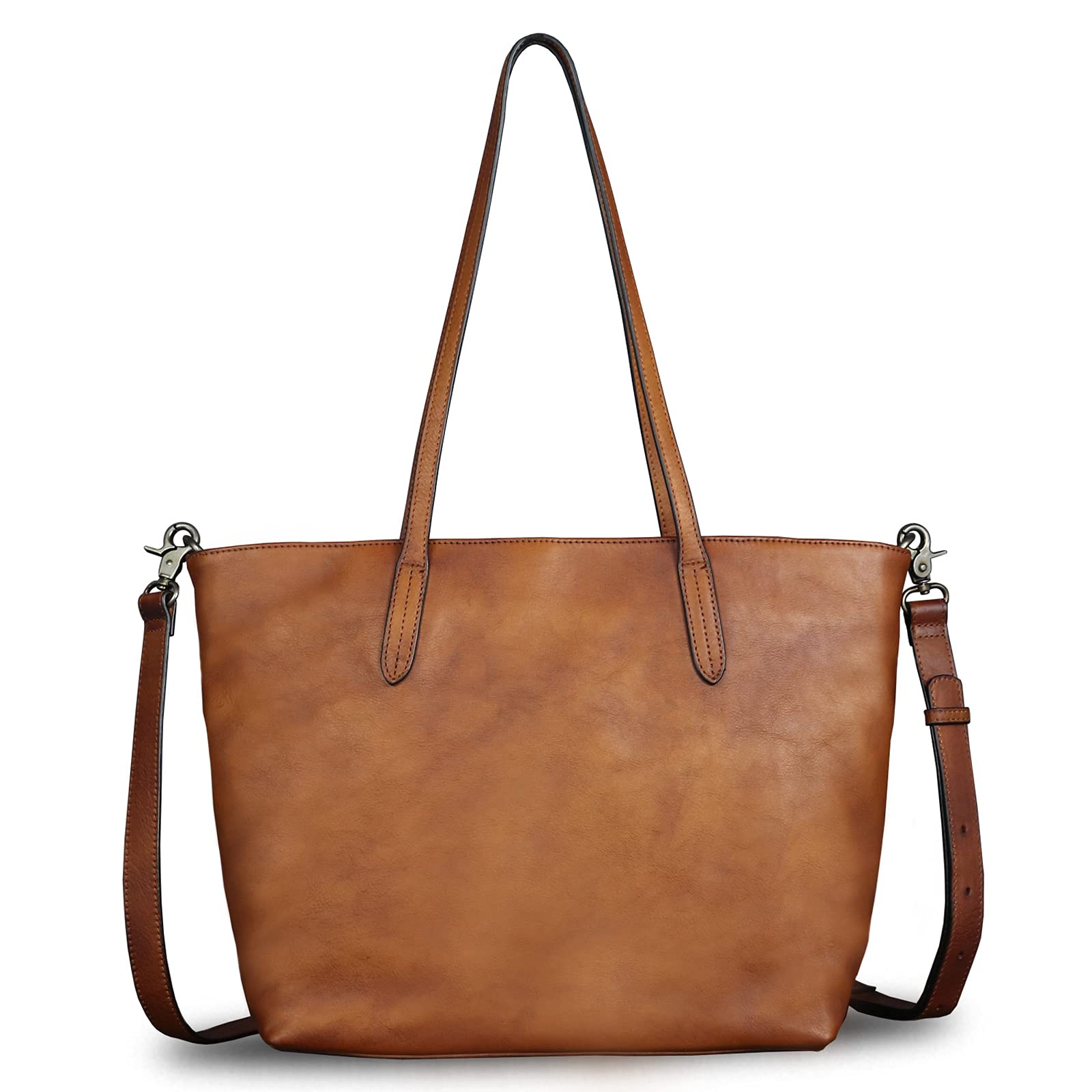 Genuine Leather Handbag for Women - Vintage Real Leather Shoulder Purse, Handmade Tote & Crossbody Bag | Perfect for Work, Travel & Everyday Use