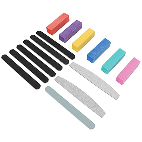 Professional Nail Files and Buffers Kit - Manicure Tools for Shaping, Sanding & Polishing Nails - Easy to Use Nail Care Set for Women - Perfect for Home Salon, Travel & DIY Nail Art