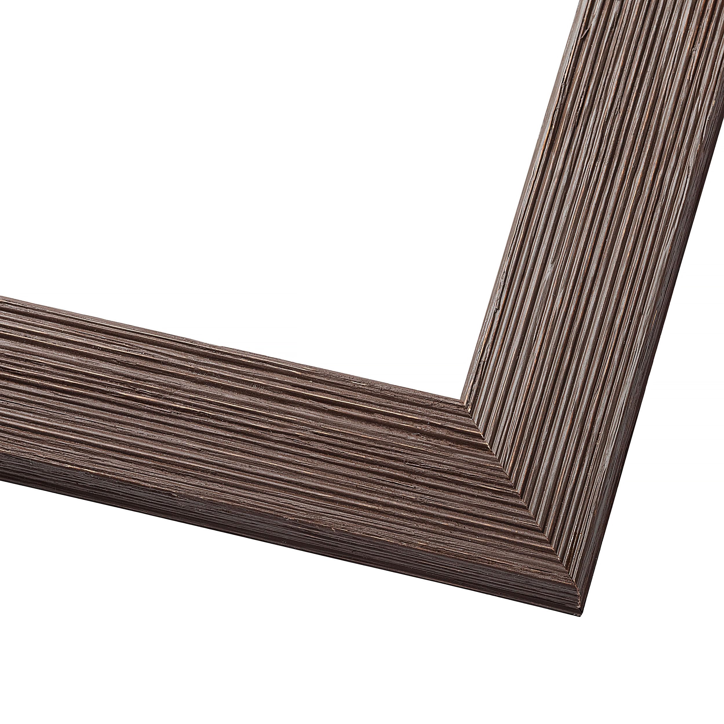 30x30 Rustic Brown Solid Wood Picture Frame - 1.5