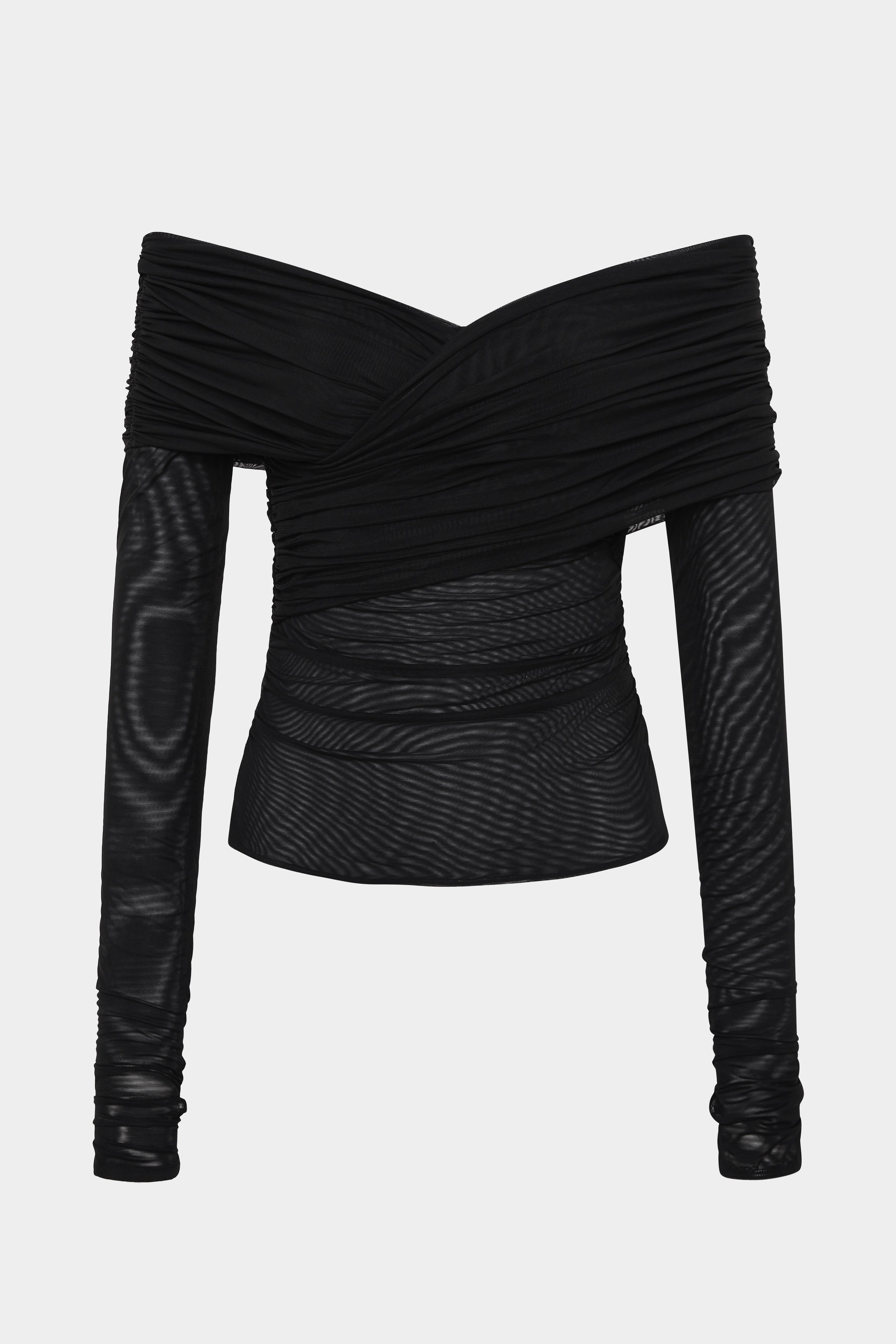 Jacques Women's Gathered Long Sleeve Blouse - Elegant Casual Tops for Work, Date Night & Everyday Wear