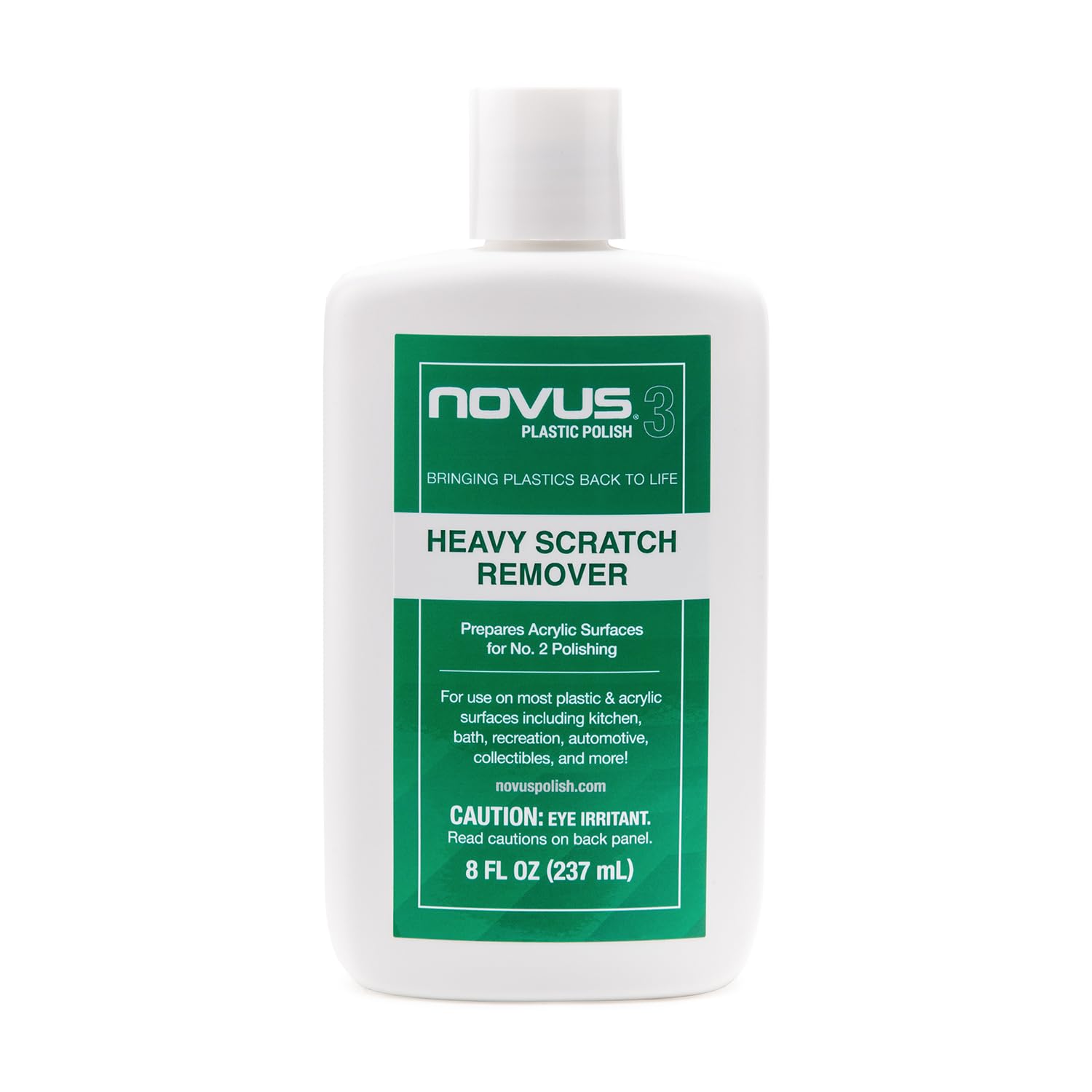 NOVUS Plastic Polish Kit for Golf Cart Maintenance – Includes #3, #2, #1 Polish (2oz Each), Buffing Pads, Drill Attachment, 3