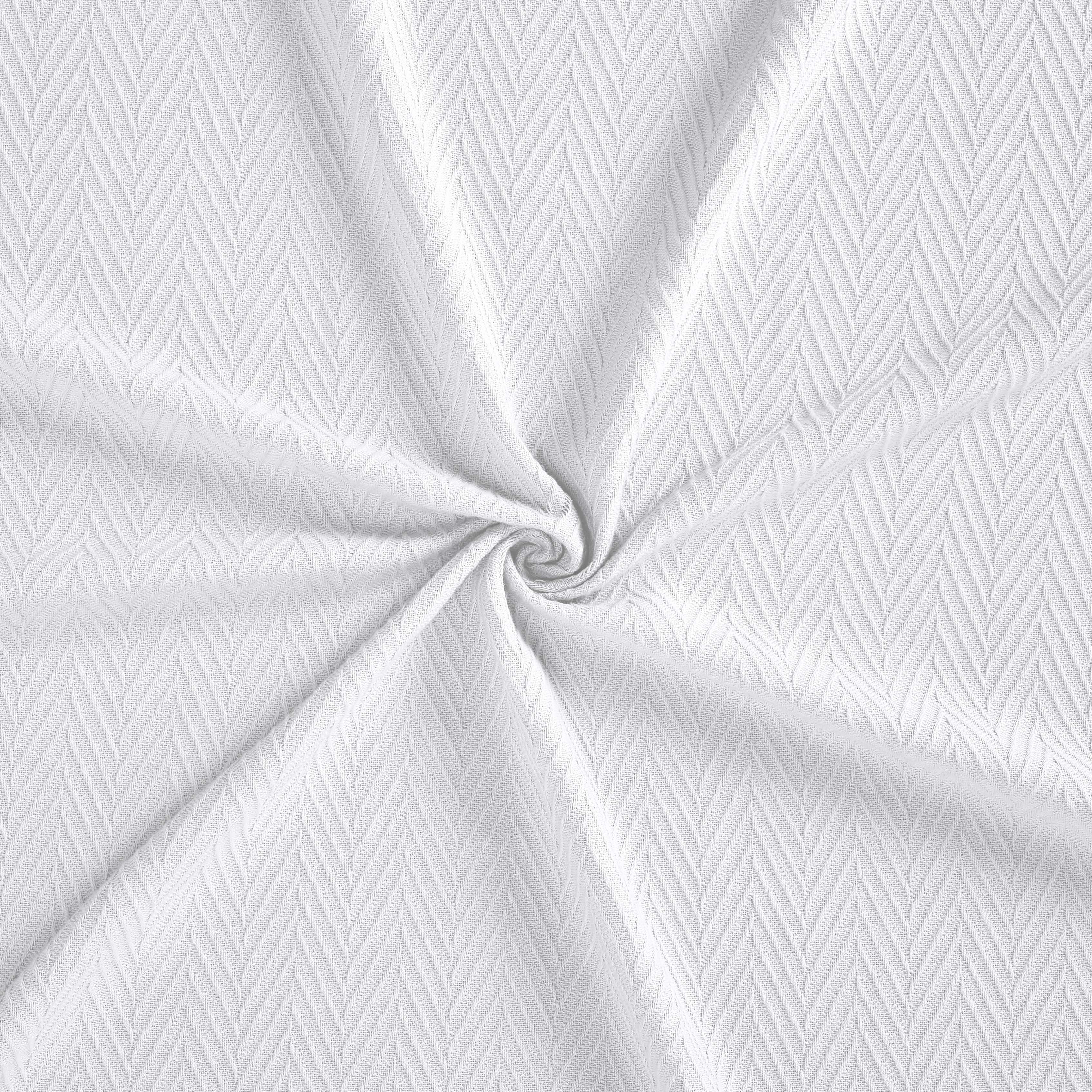 Soft All-Season Chevron Cotton Bed Blanket & Sofa Throw - Cozy Home Decor for Living Room, Bedroom, and Travel