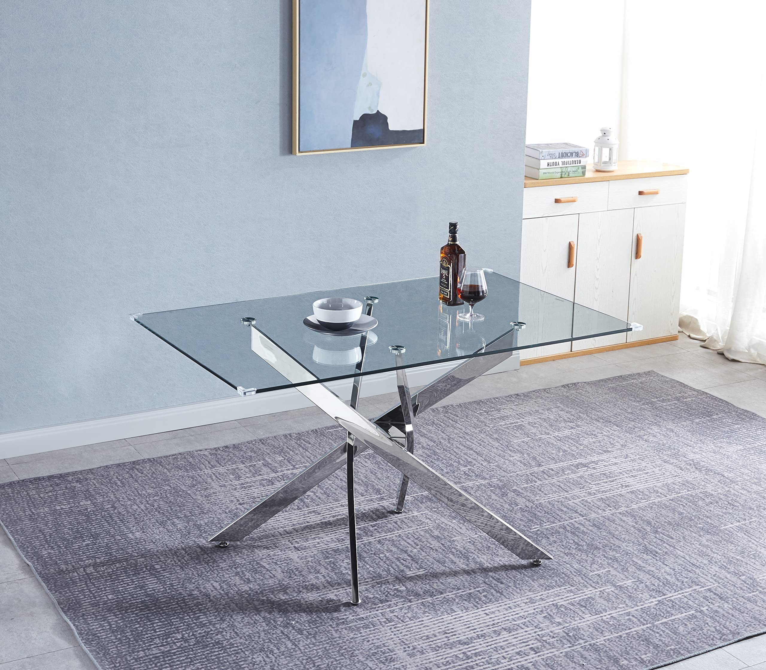 Modern Glass Dining Table - 0.39