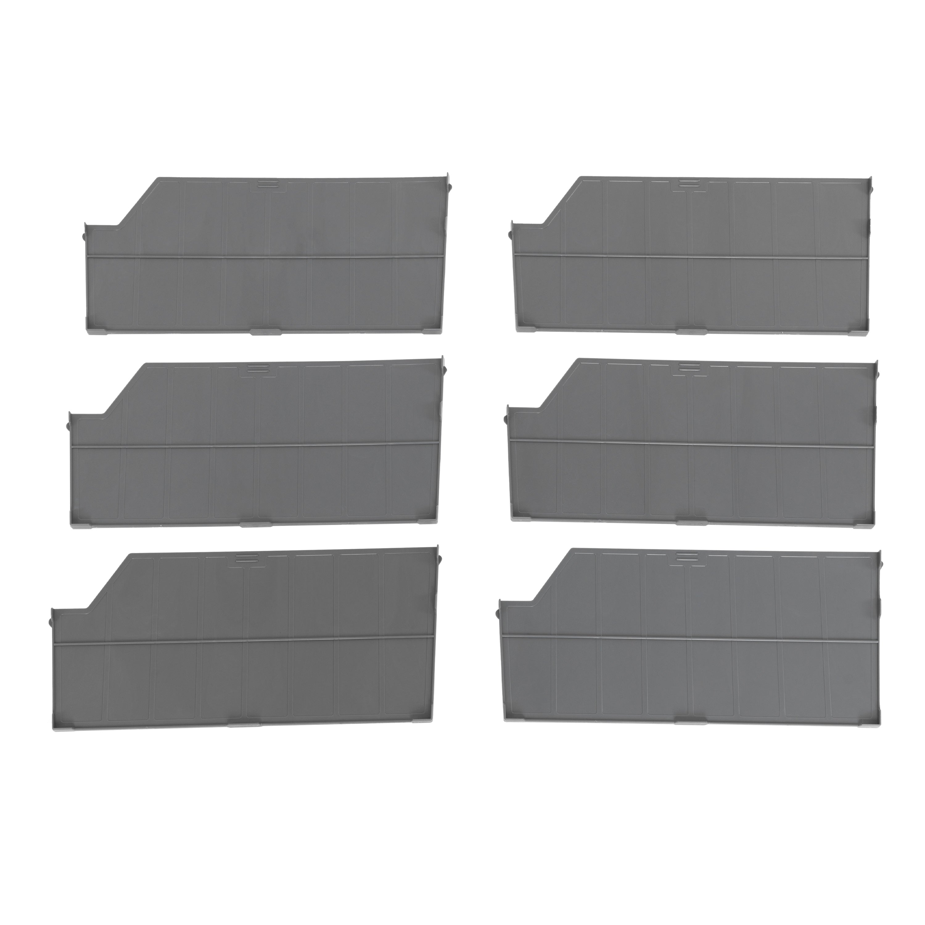 Commercial Grey Storage Bins & Dividers for Warehouse Organization - Perfect for Shelving, Retail, and Office Storage Solutions