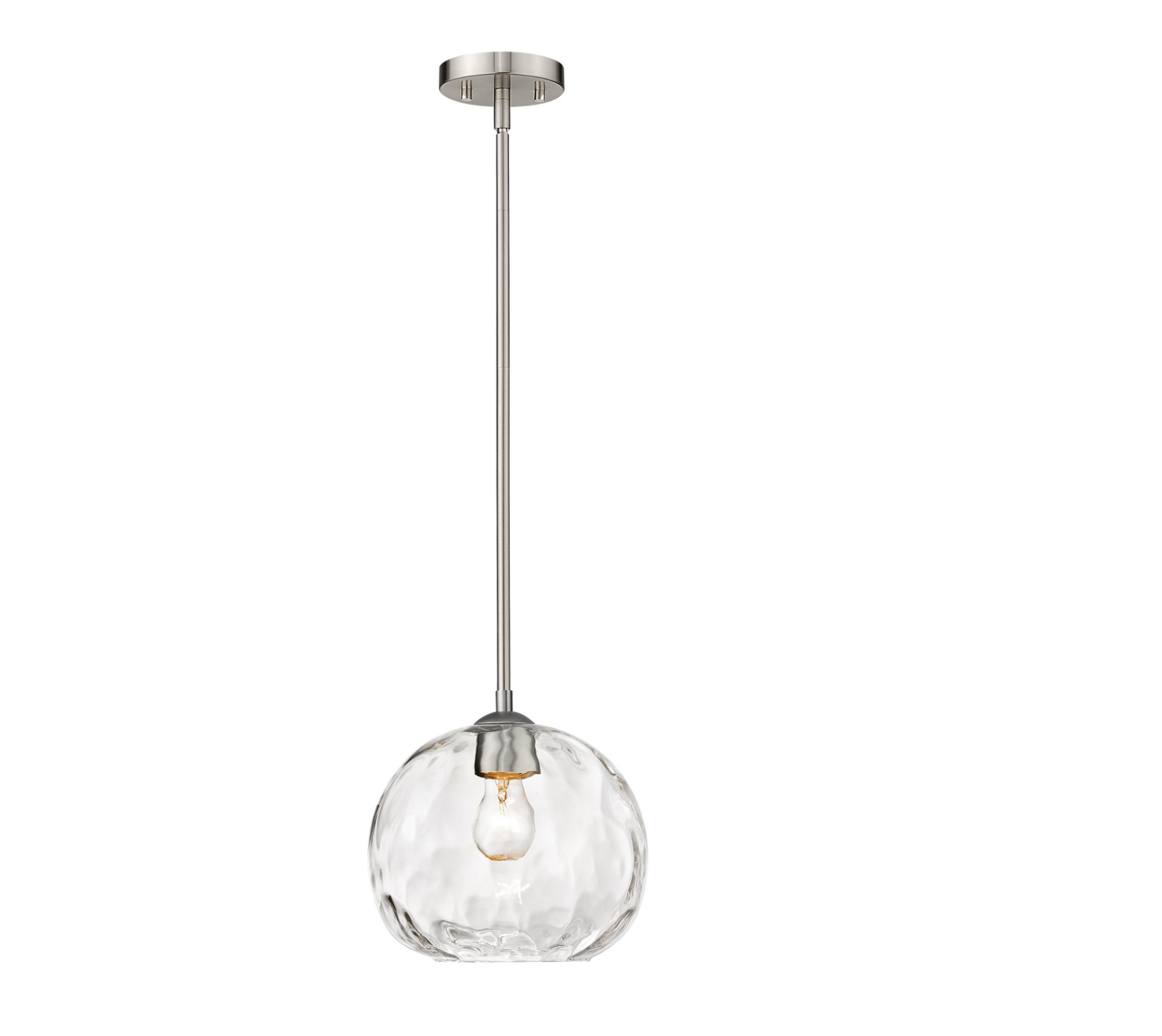 Jude One Light Pendant - Modern Minimalist Hanging Light Fixture for Kitchen Island, Dining Room & Bedroom Decor